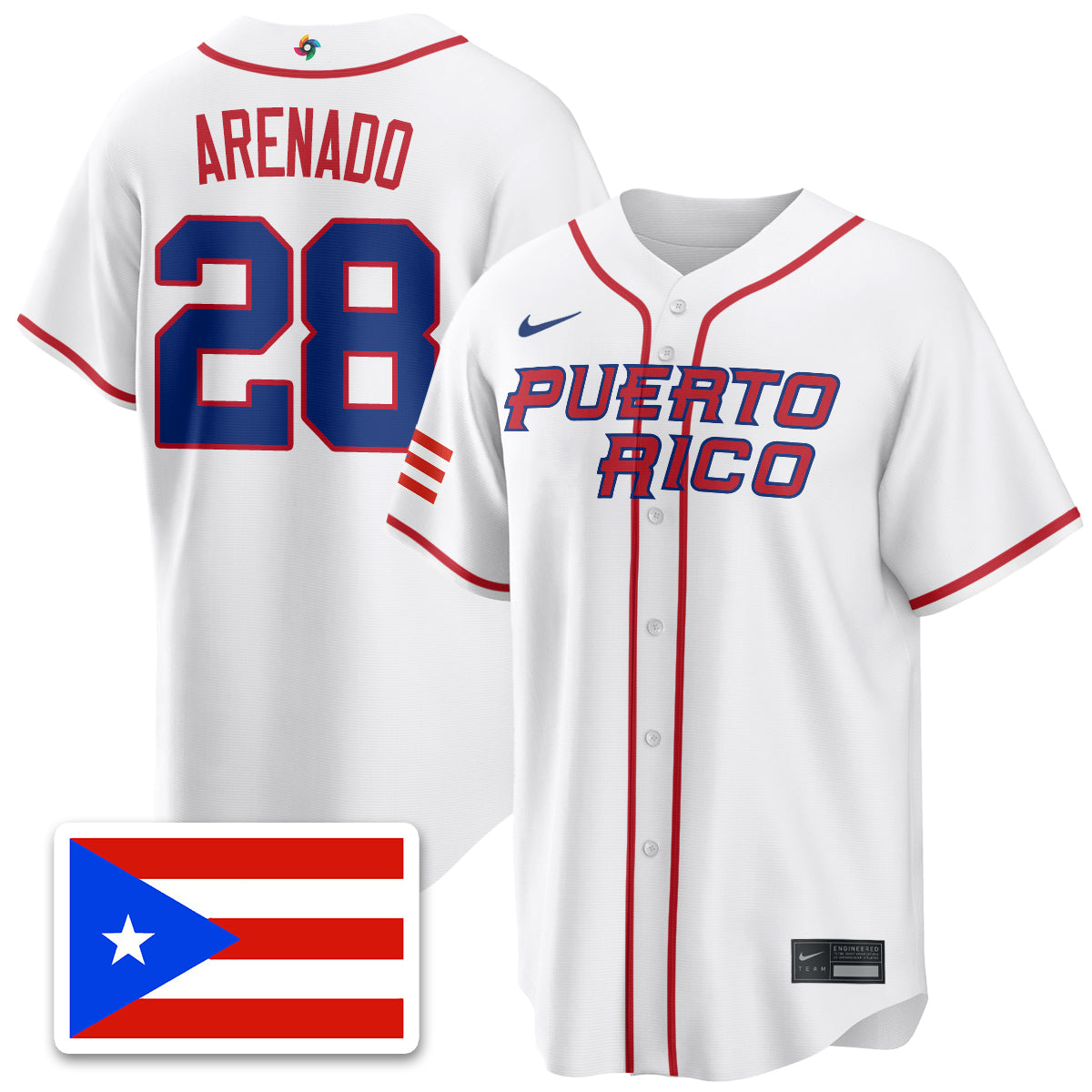 Puerto Rico Baseball 2026 World Baseball Classic Limited Jersey - All Stitched