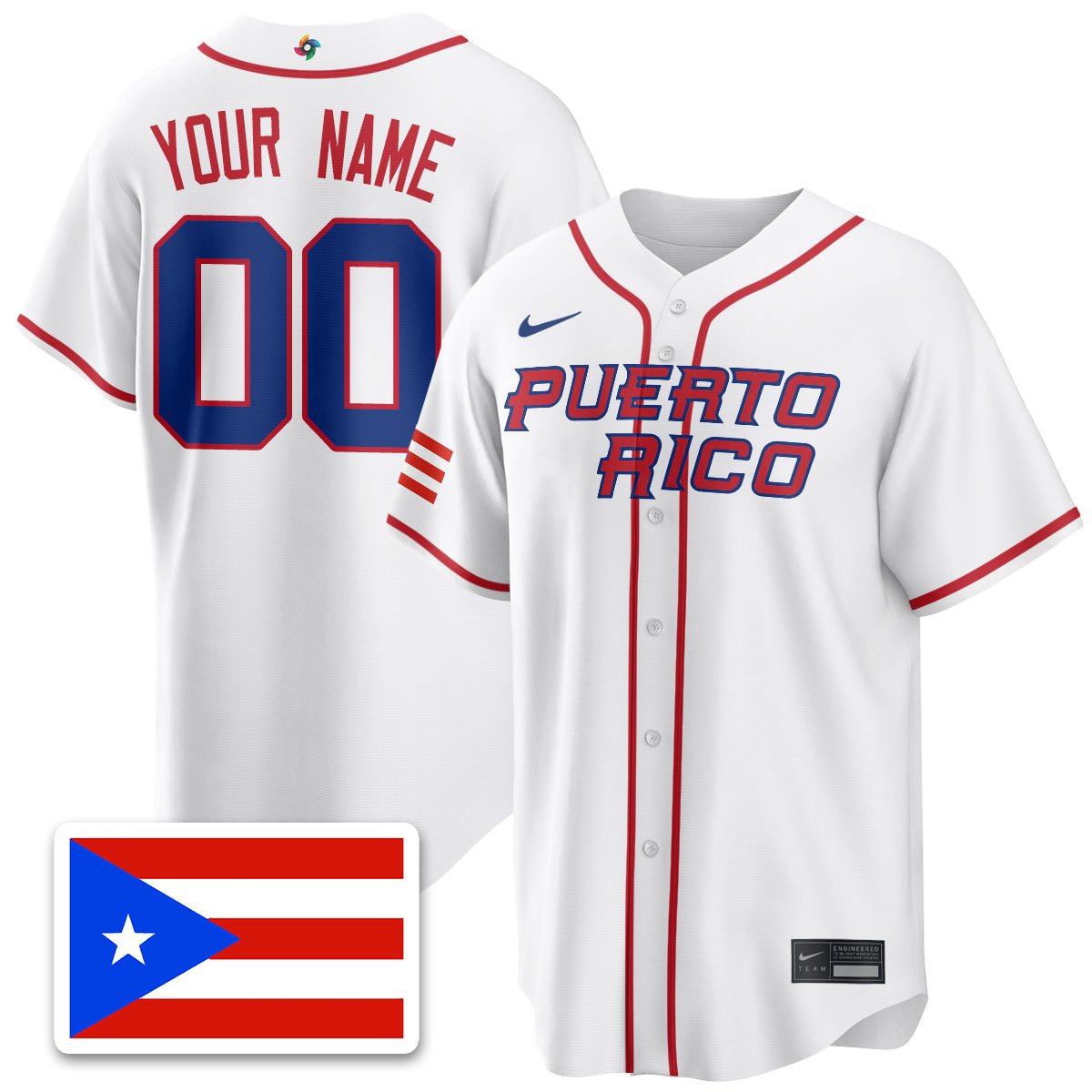Puerto Rico Baseball 2026 World Baseball Classic Limited Jersey - All Stitched