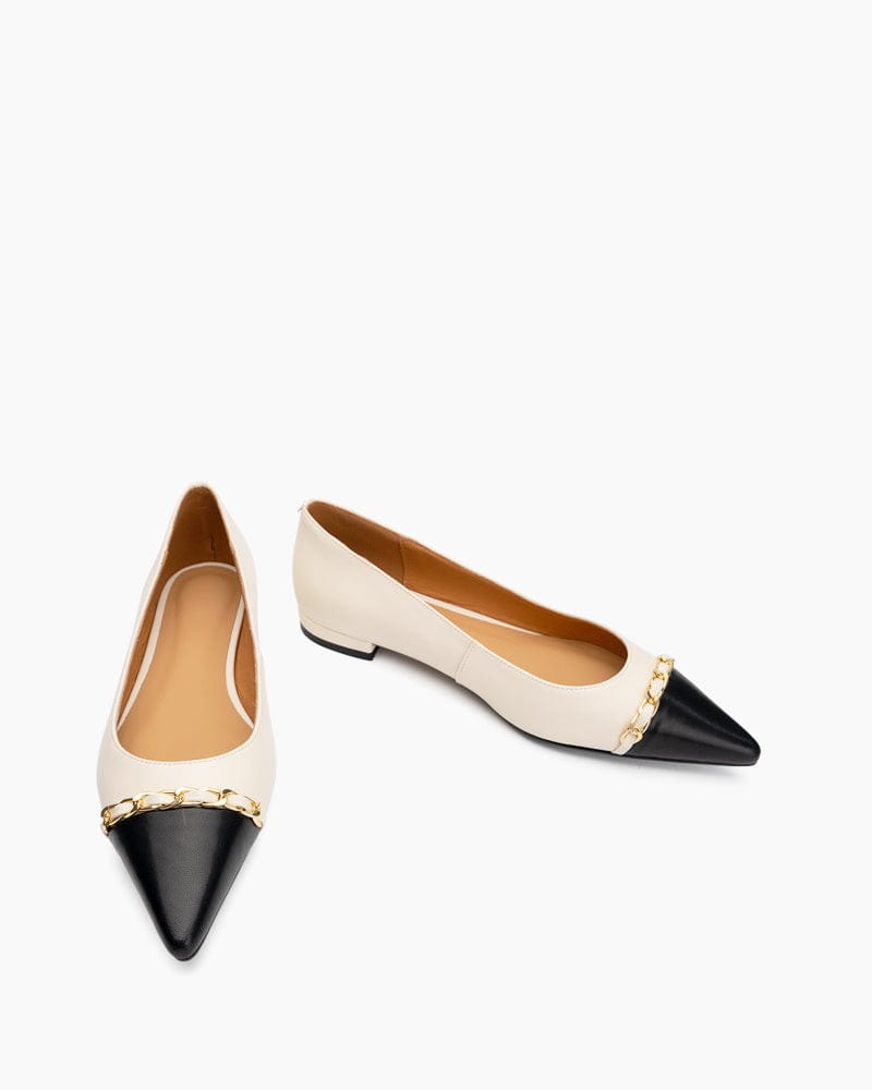 (Clean Up - US 7) Colorblock Patchwork Flat Loafers