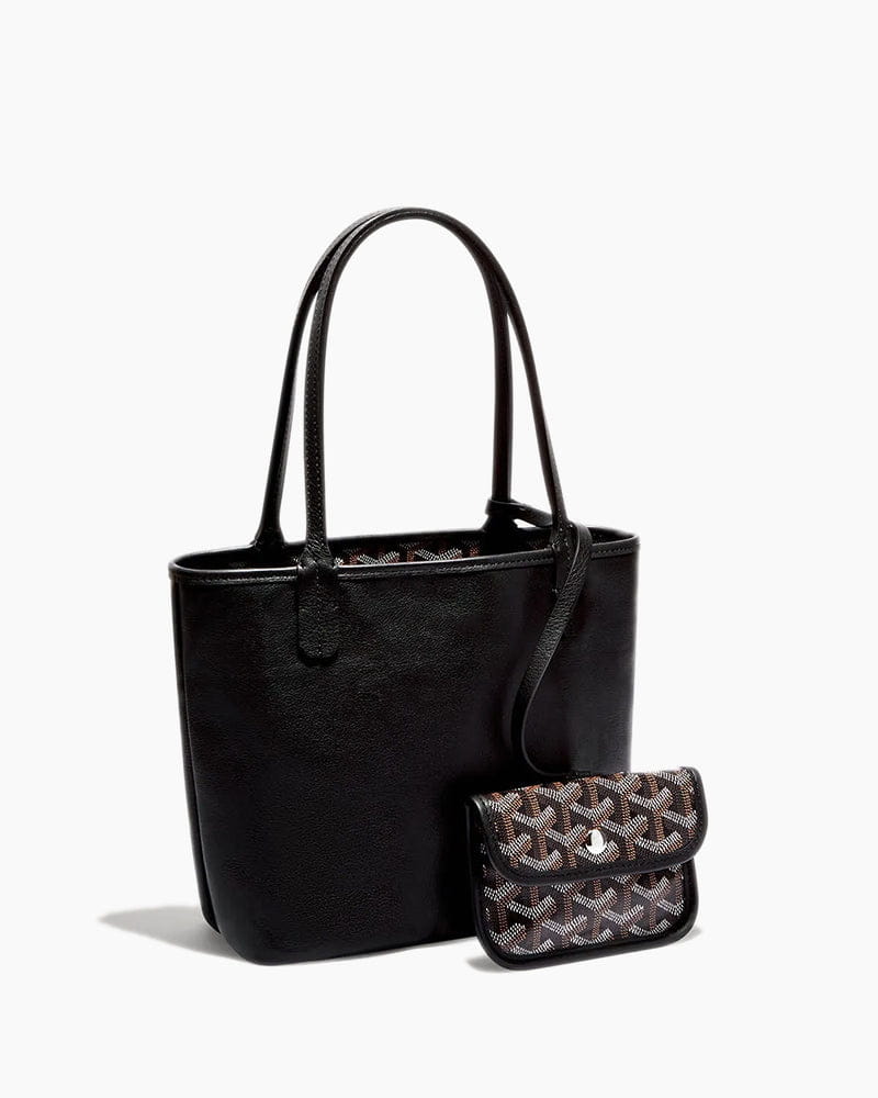 Mini Structured Leather Tote Bag