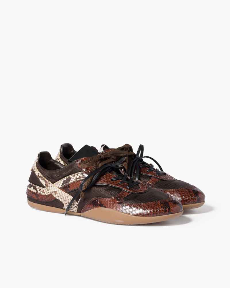 (Pre-sale)Women's City Stroll Distressed-Effect Leather Sneakers