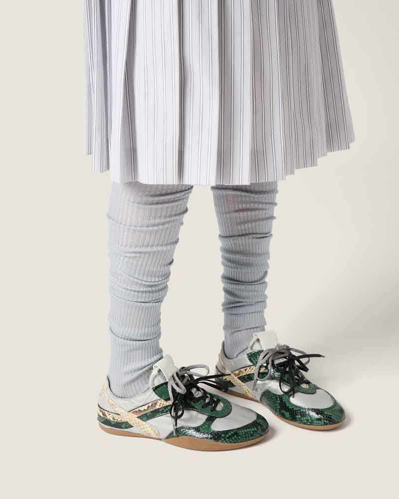 (Pre-sale)Women's City Stroll Distressed-Effect Leather Sneakers