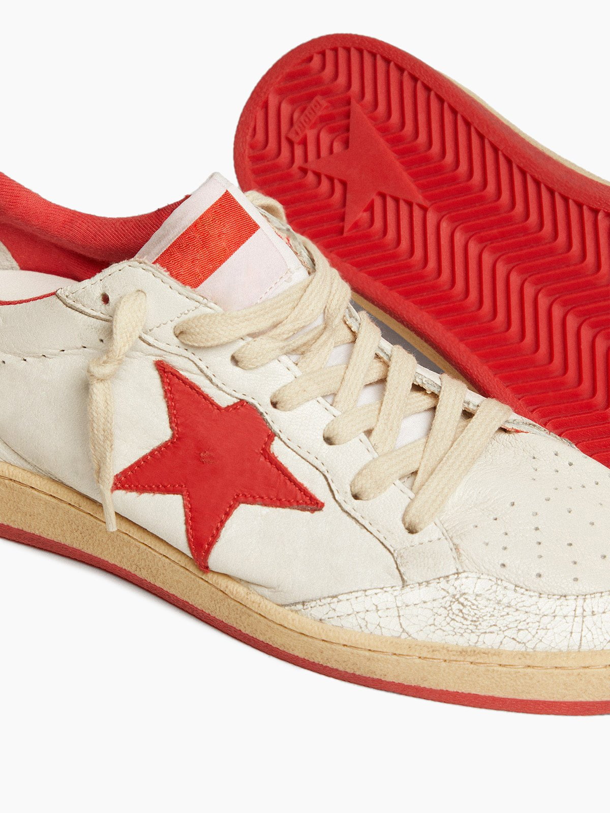 Classic Star White Leather Sneakers