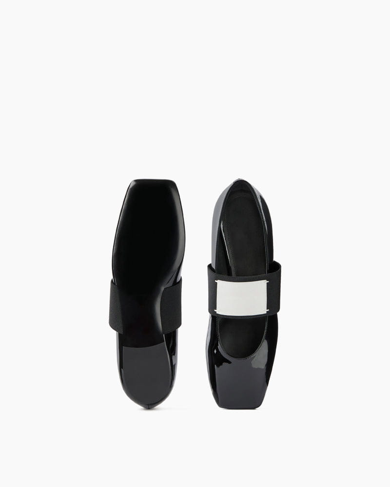 Women's Textured Square Ballet Flats