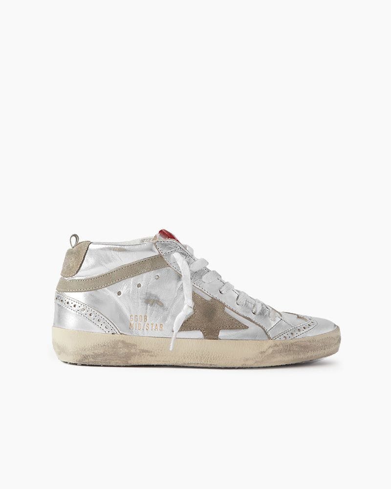 Women's Mid Star Leather Sneakers