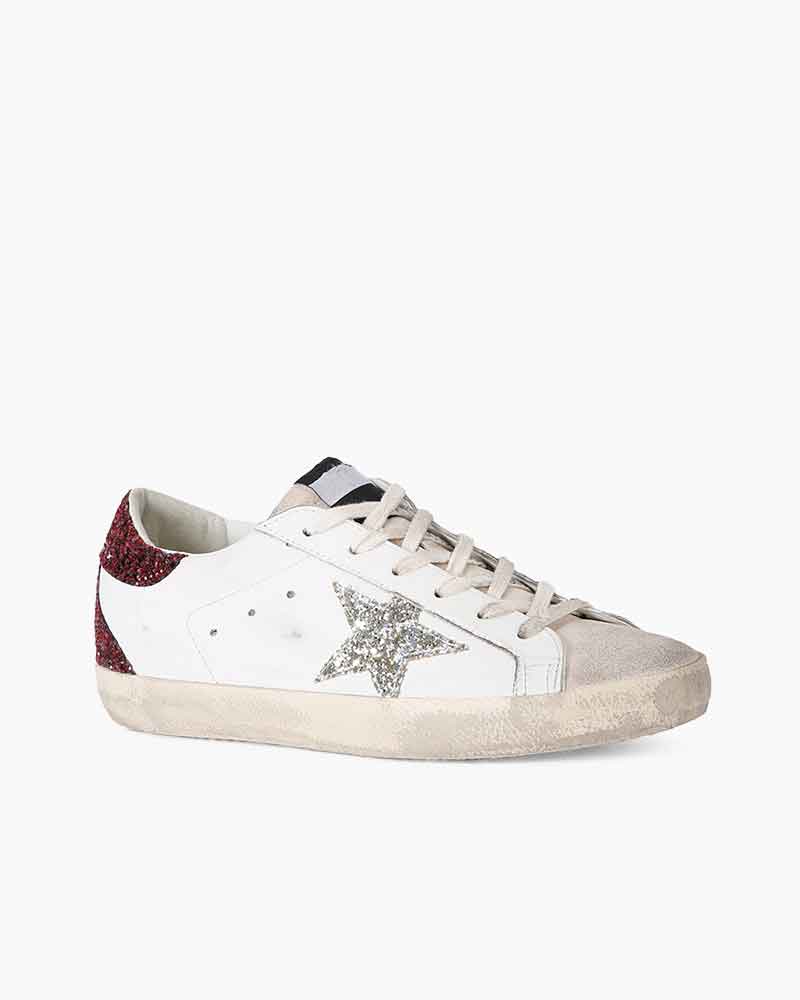 Lace-Up Leather Sneaker for Casual Weekend Wear Signature Motif