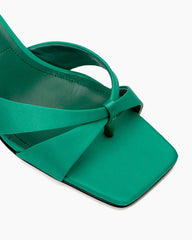 (Clean Up - US 9) Stiletto Heeled Thong Kitten Heel Sandals