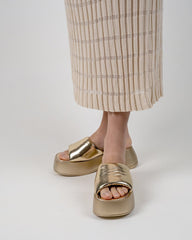 (Clean Up - US 6) Wrapped Midsole Comfortable Lightweight Platform Sandals