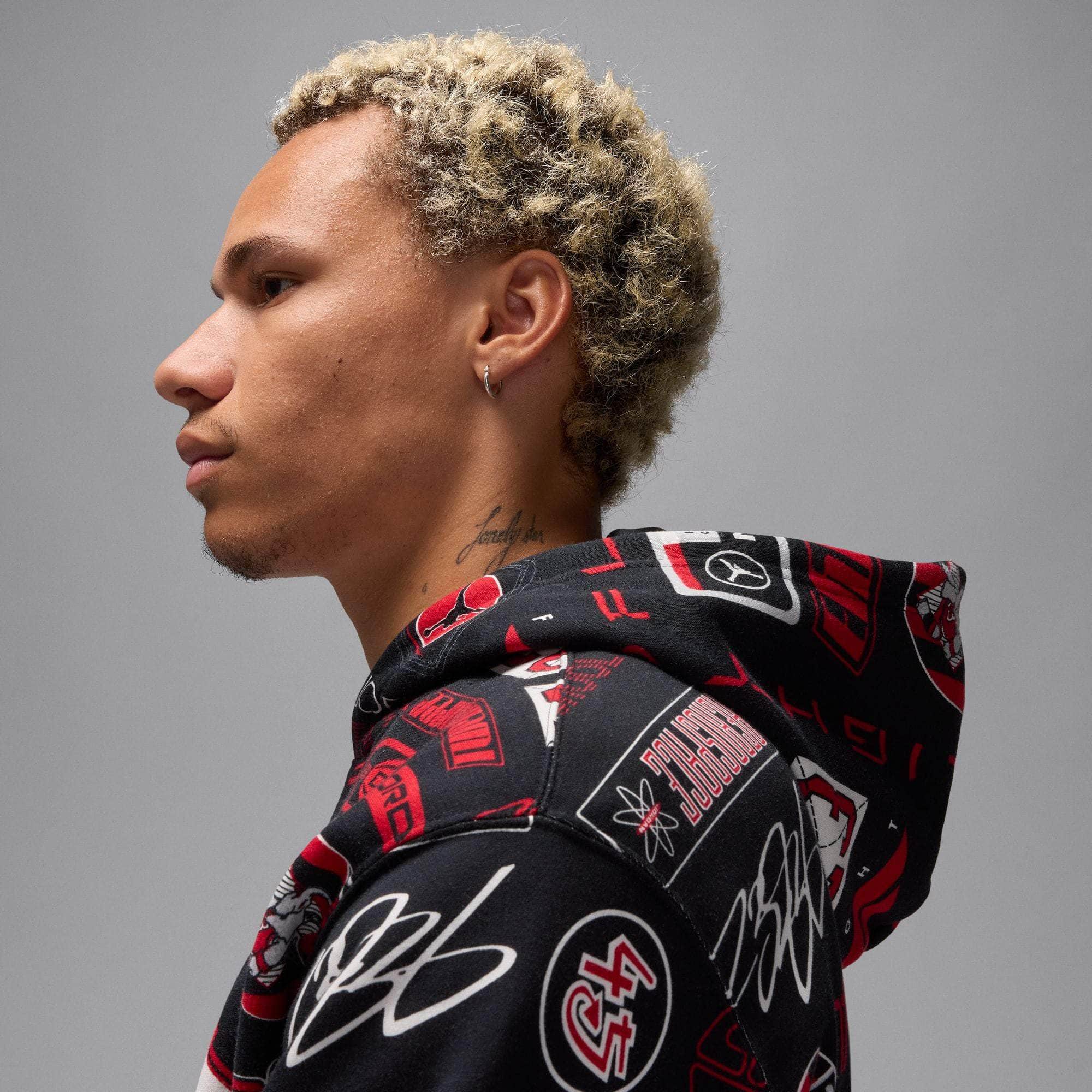 Air Jordan Essentials Printed Fleece Pullover Hoodie - Men's