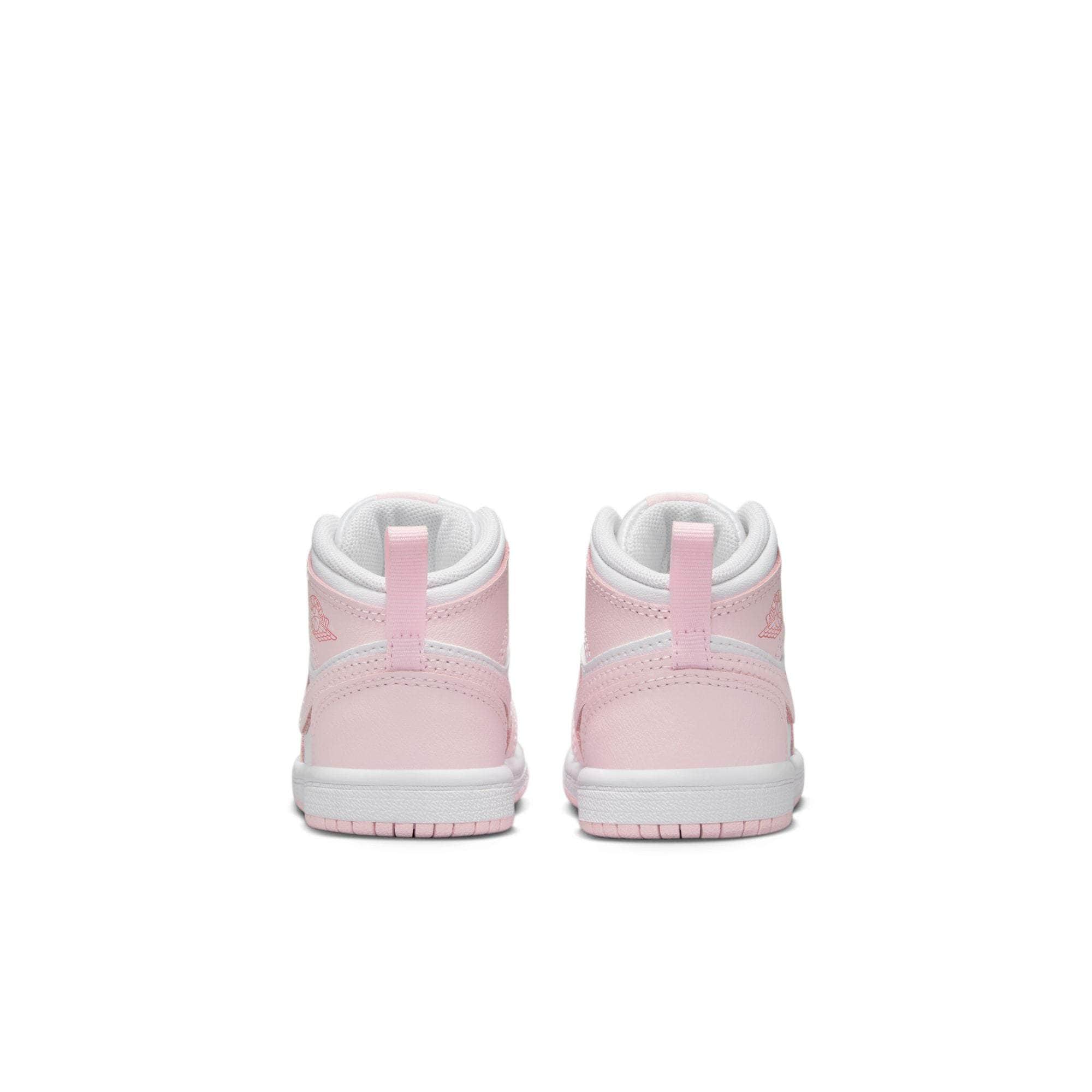 Air Jordan 1 Mid Pink Foam Fire Red - Toddler