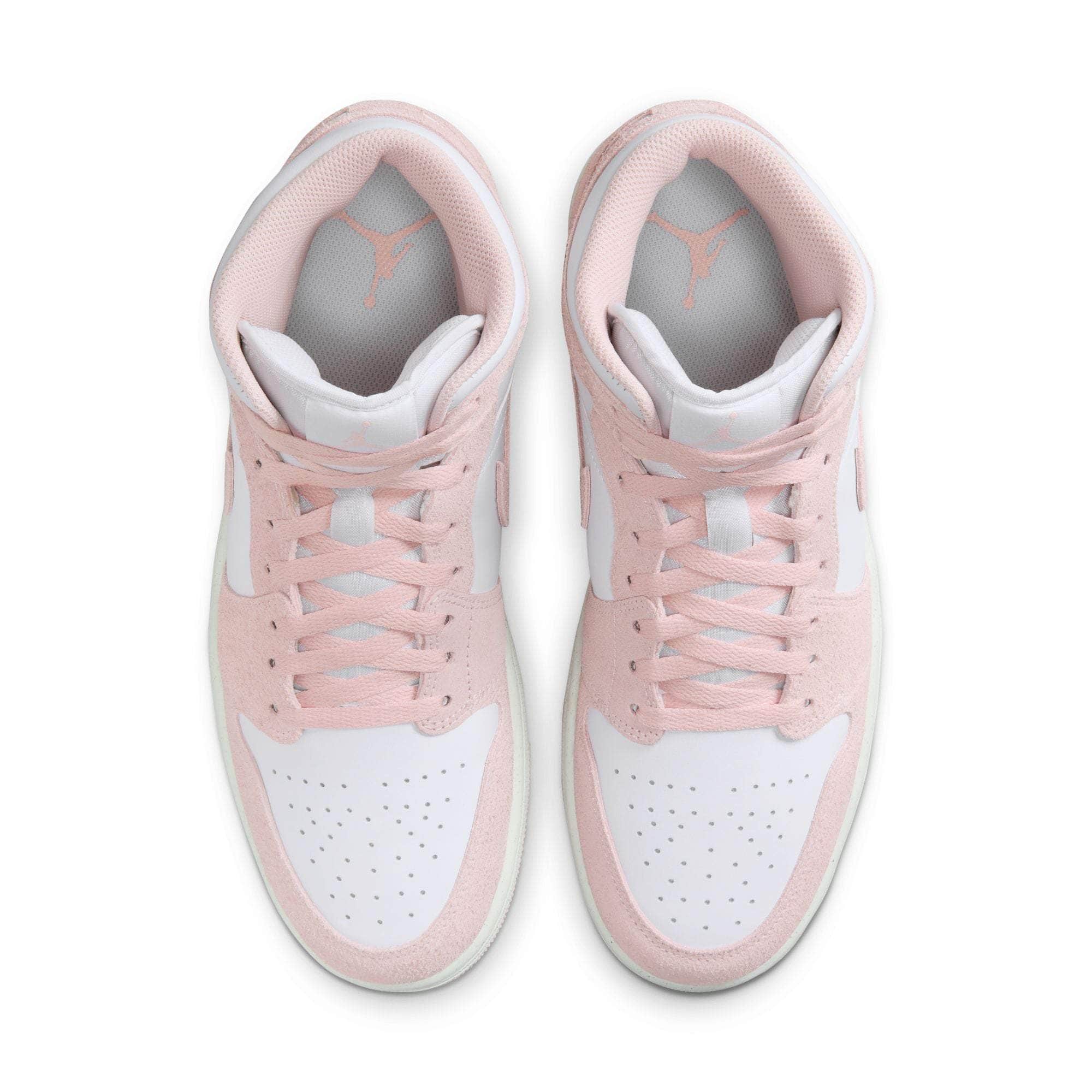 Air Jordan 1 Mid "Pink Suede"  - Men's
