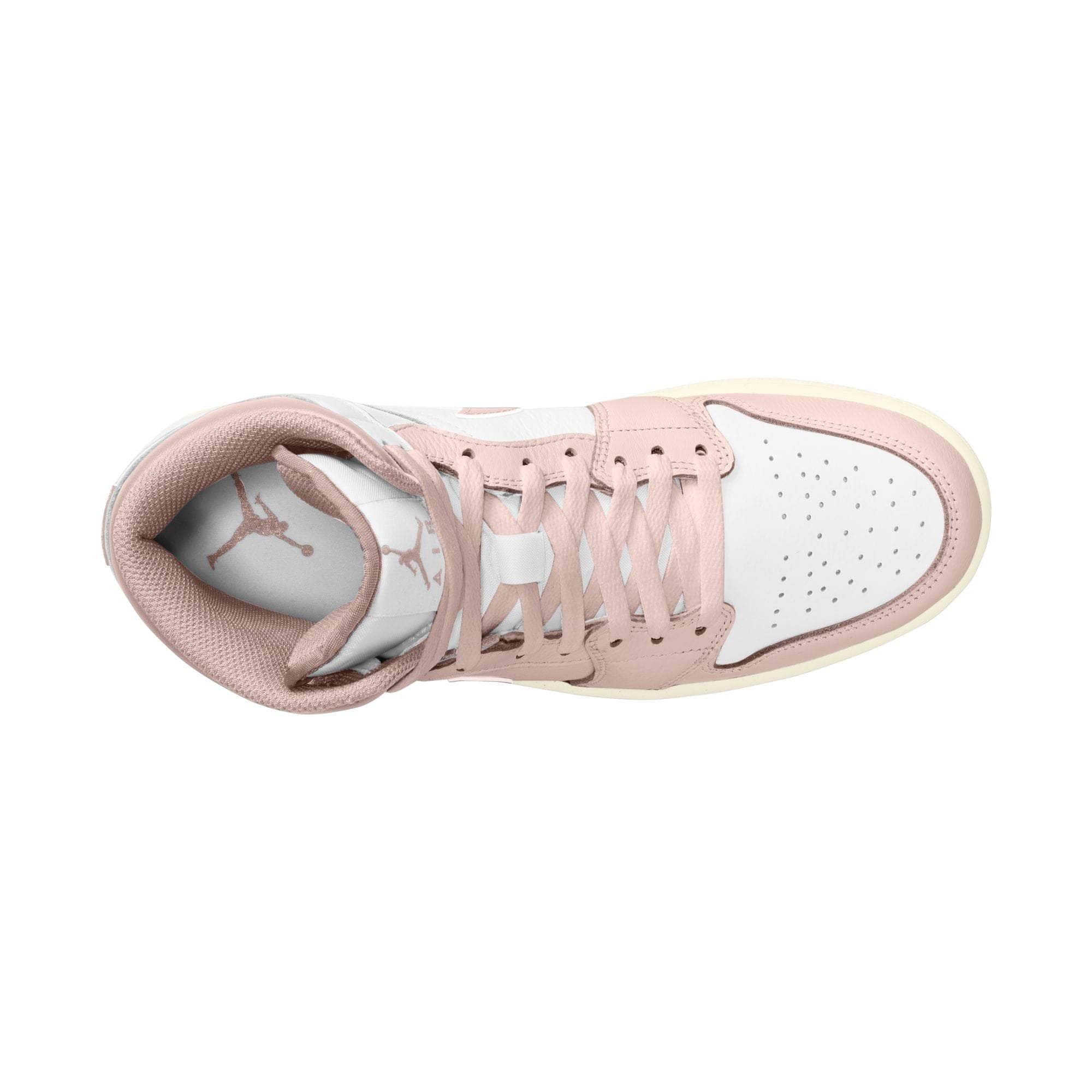 Air Jordan 1 Mid "Pink Suede"  - Men's