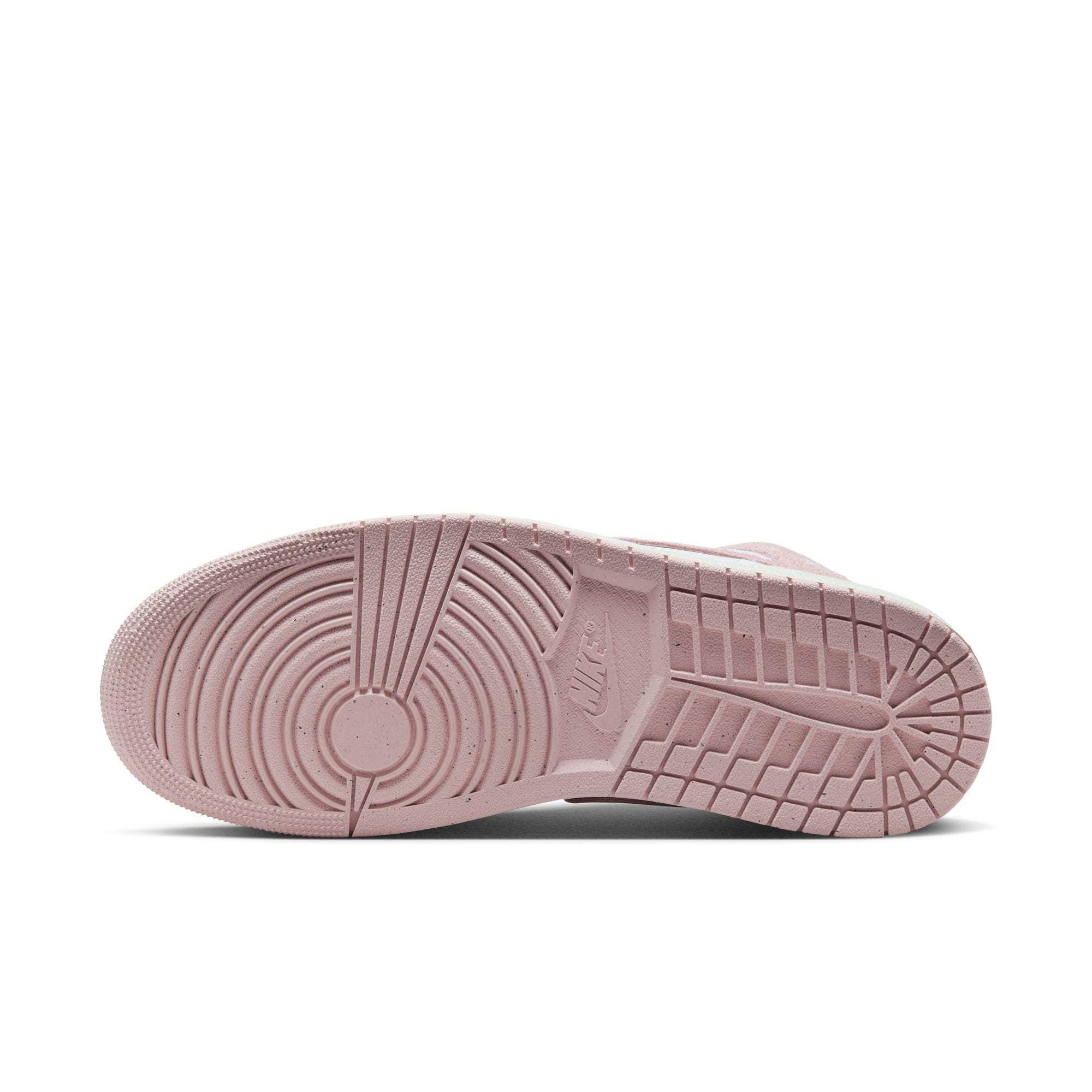 Air Jordan 1 Mid "Pink Suede"  - Men's
