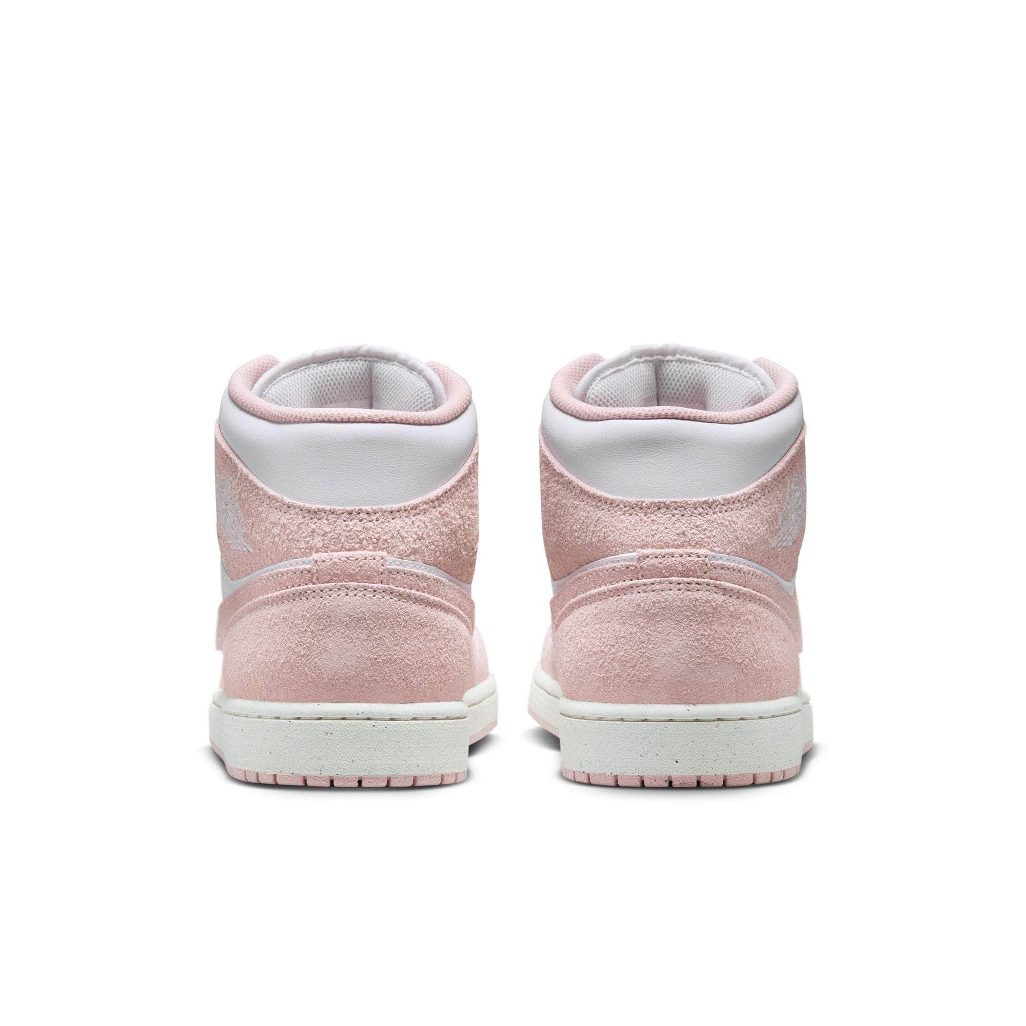 Air Jordan 1 Mid "Pink Suede"  - Men's