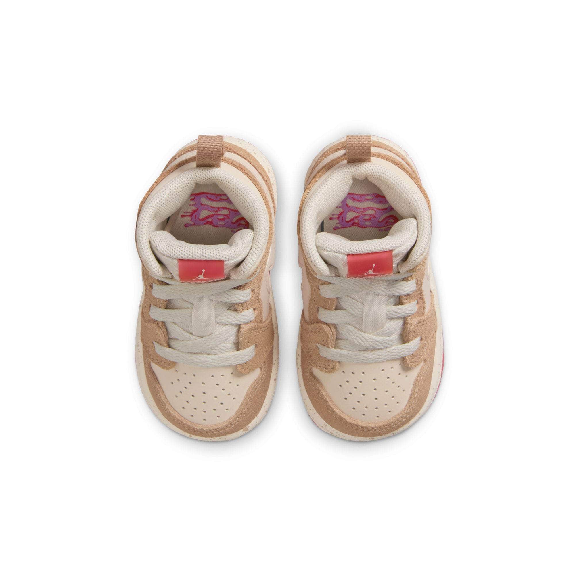 Air Jordan 1 Mid SE "Peanut Butter & Jelly" - Toddler