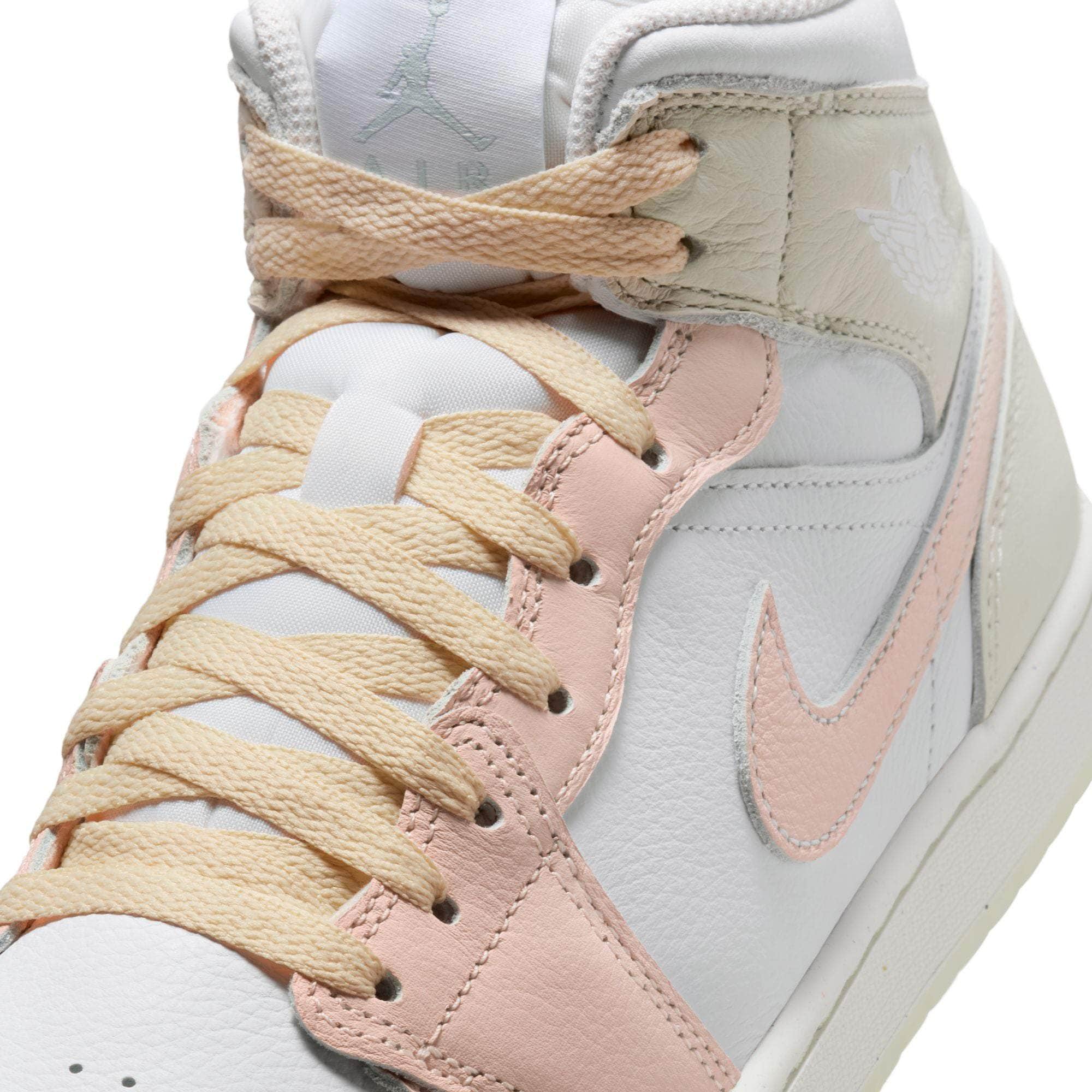 Air Jordan 1 Mid SE "White Sea Glass Glacier Blue Guava Ice" - Men's