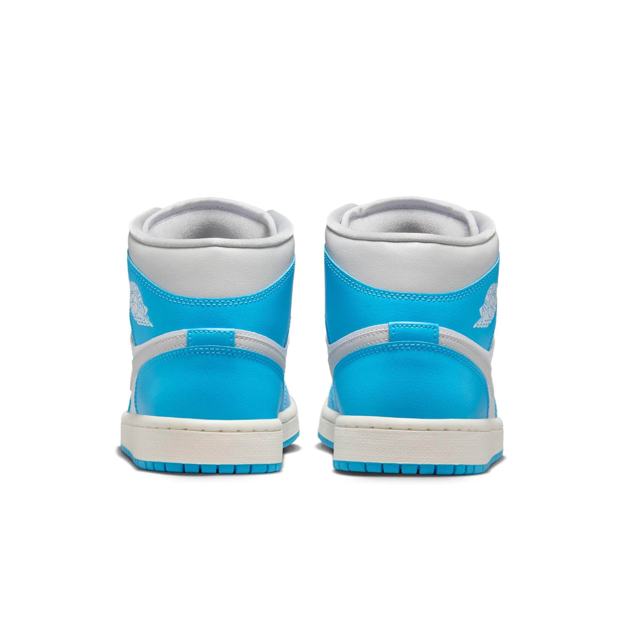 Air Jordan 1 Mid "Sky Dark Powder Blue White Sail Neutral Grey" - Women's