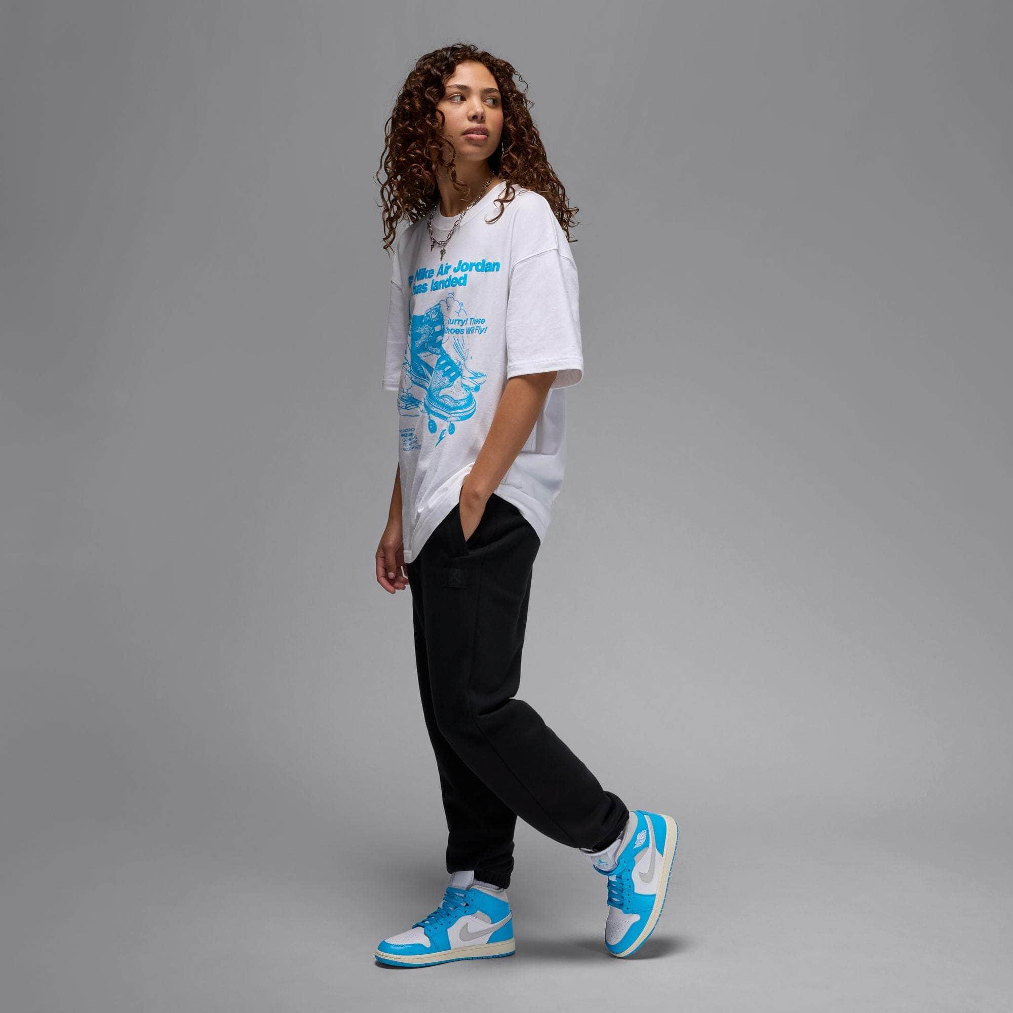 Air Jordan 1 Mid "Sky Dark Powder Blue White Sail Neutral Grey" - Women's