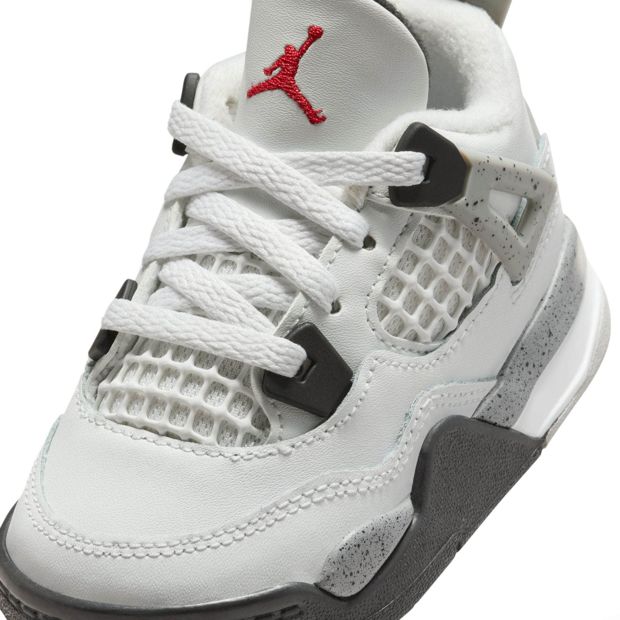 Air Jordan 4 Retro "White Cement" - Toddler