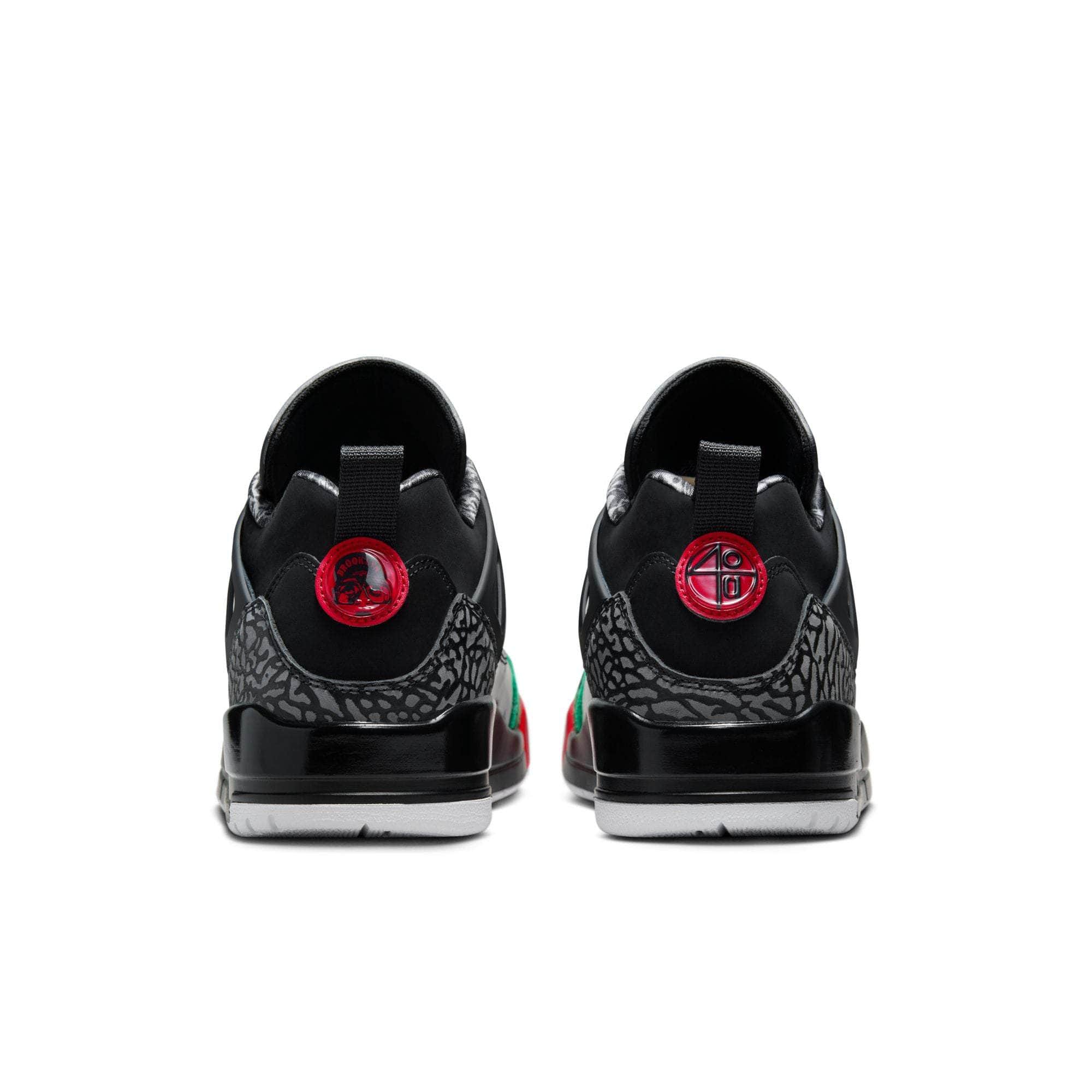 Air Jordan Spizike Low "Black Classic Green White Varsity Red" - Men's