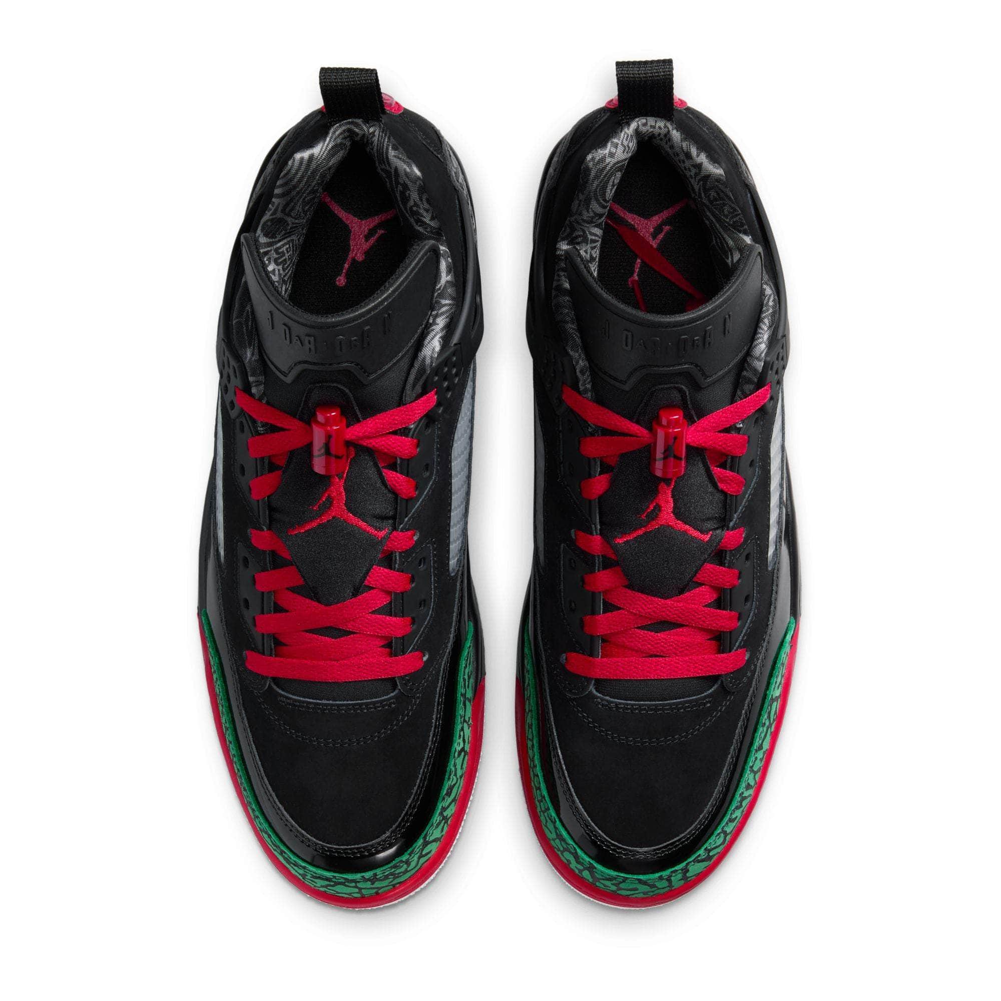 Air Jordan Spizike Low "Black Classic Green White Varsity Red" - Men's