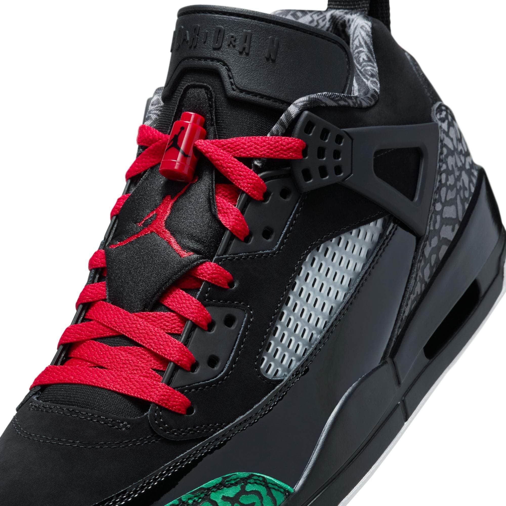 Air Jordan Spizike Low "Black Classic Green White Varsity Red" - Men's