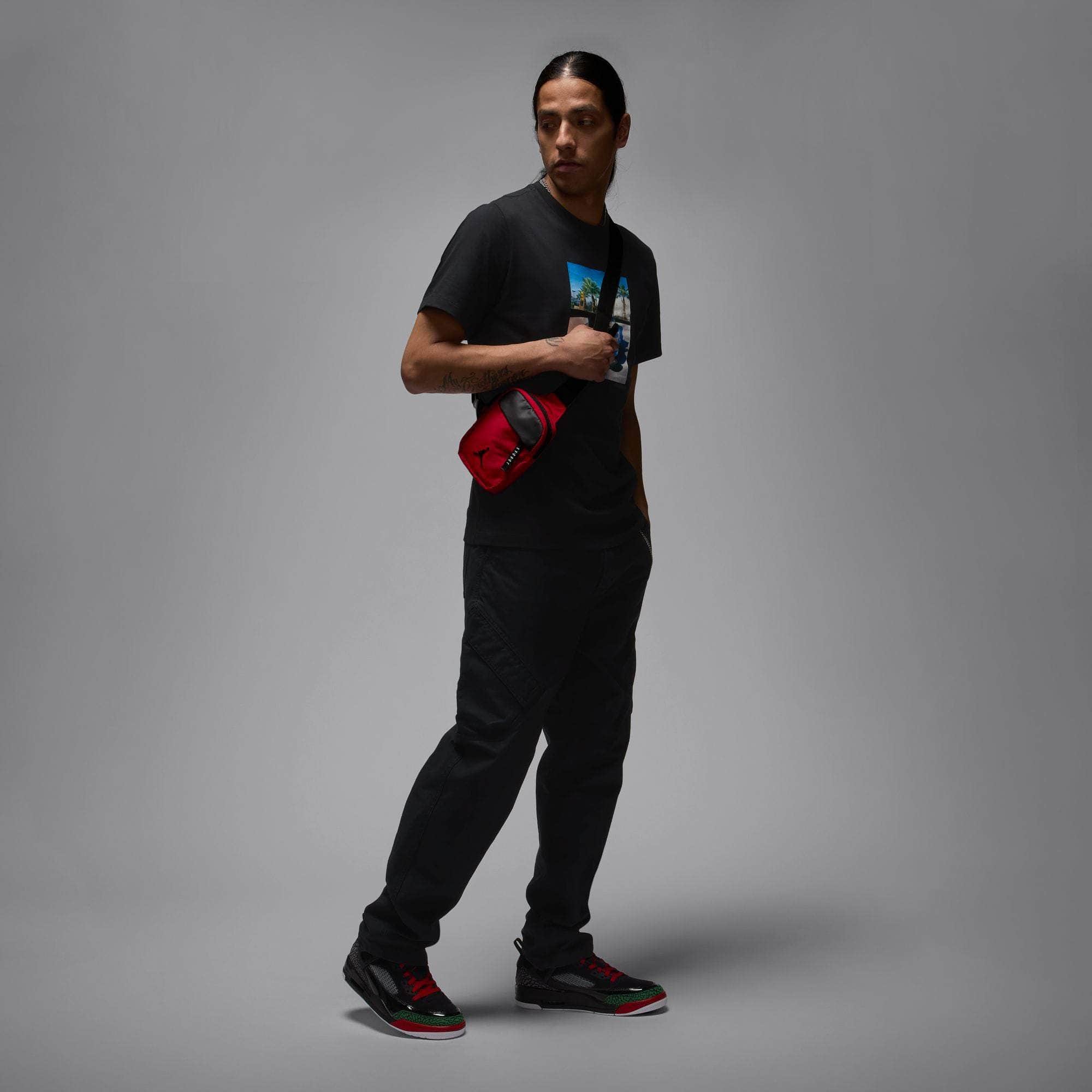 Air Jordan Spizike Low "Black Classic Green White Varsity Red" - Men's