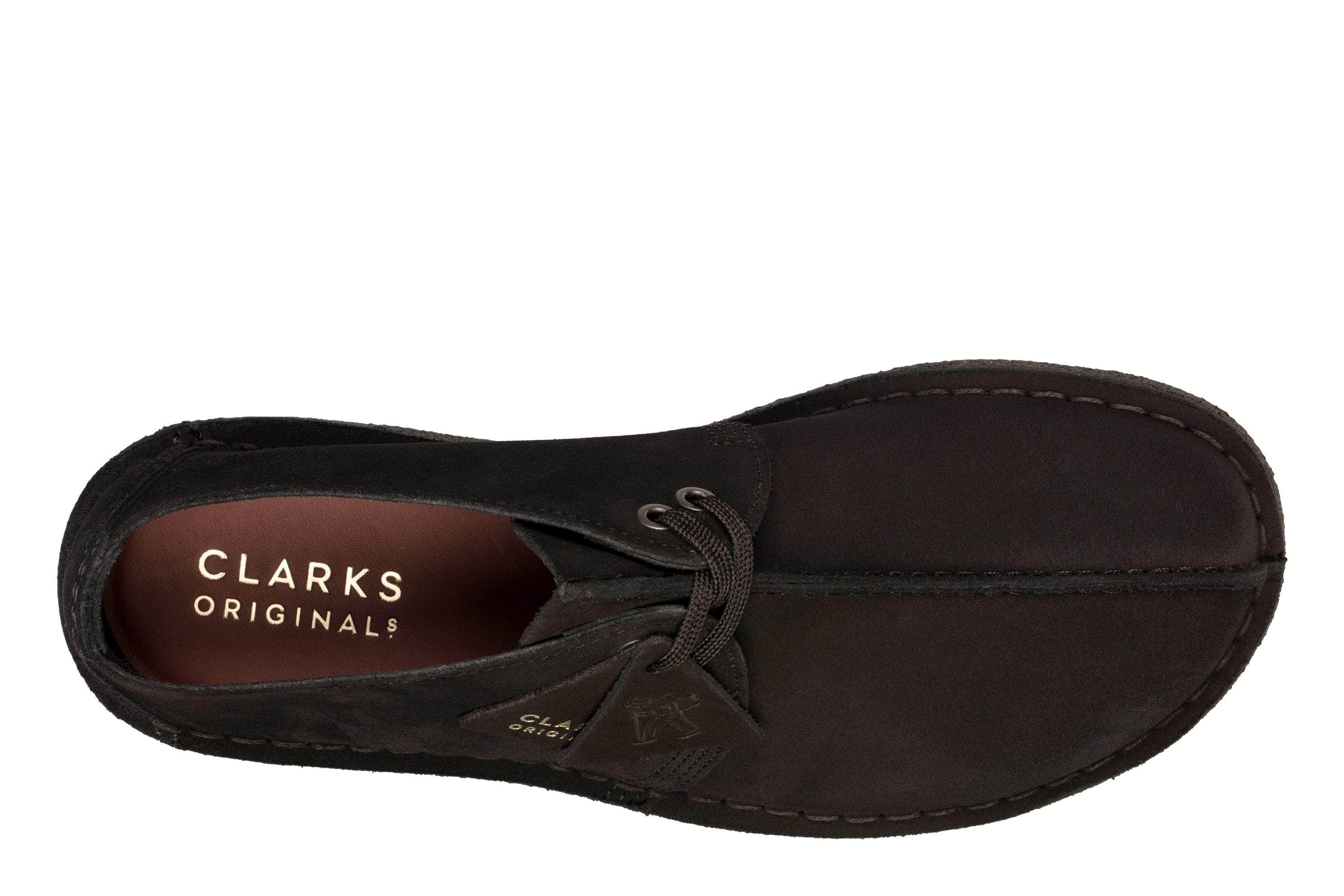 Clarks Desert Trek Black Sde - Men's