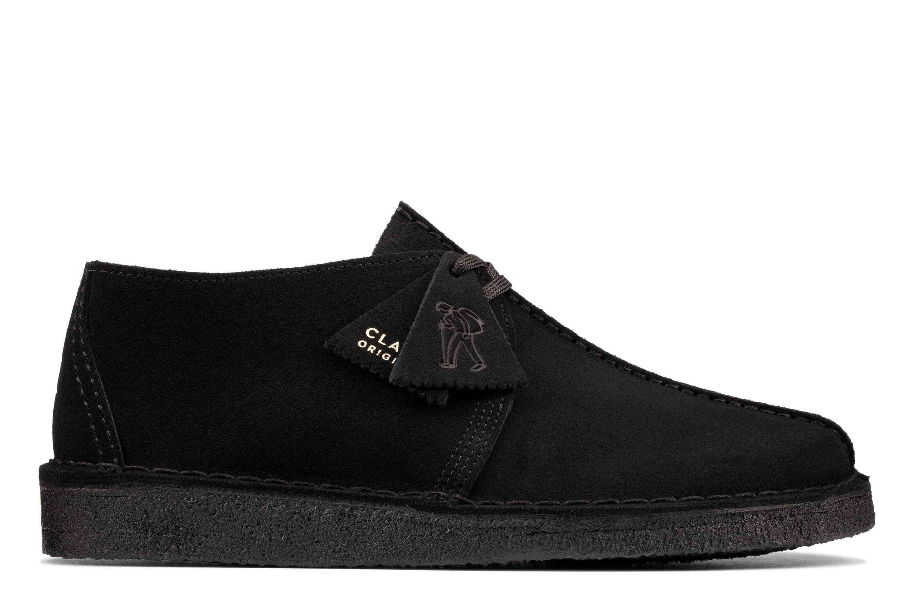 Clarks Desert Trek Black Sde - Men's