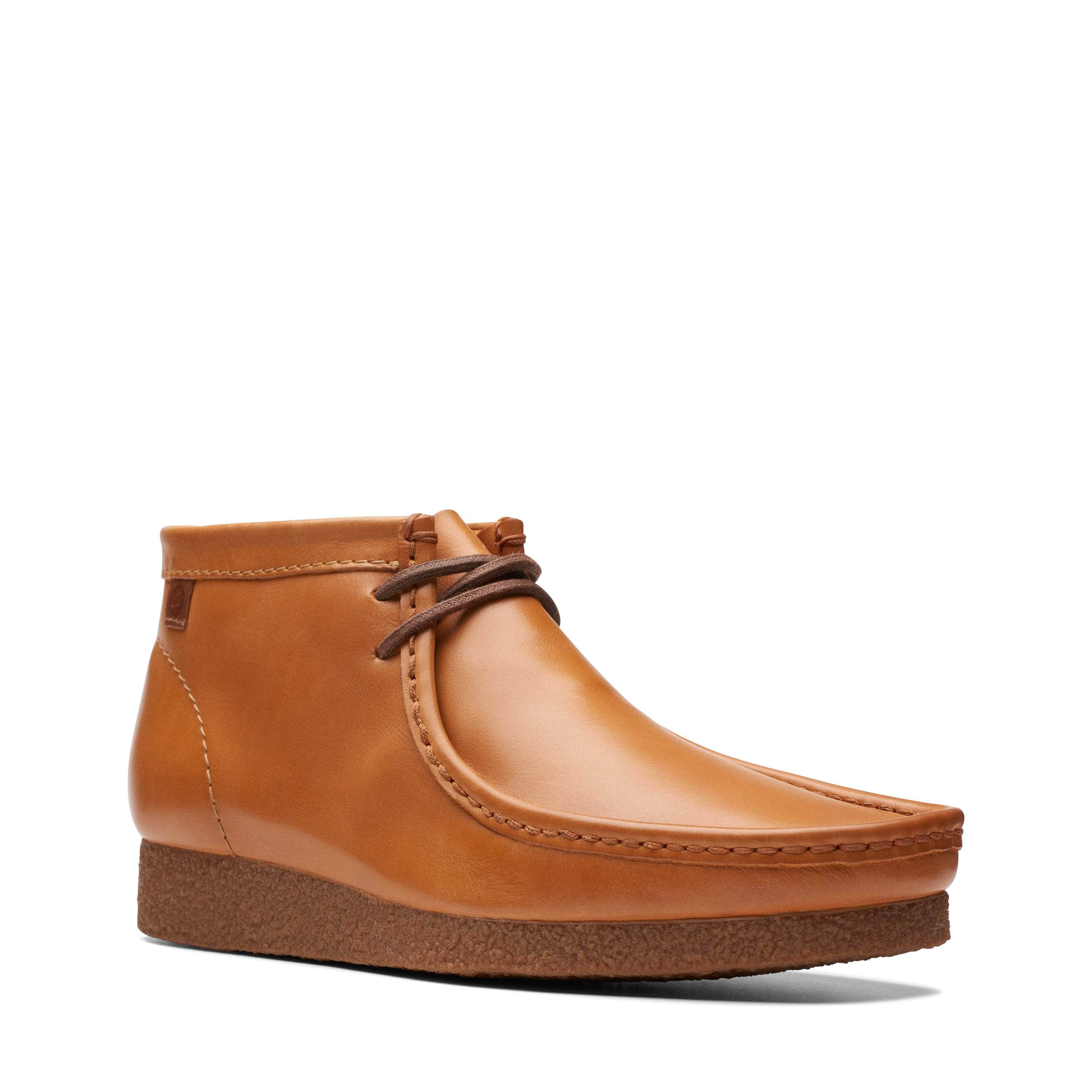 Clarks Shacre Boot Spice Orange Lea - Men's