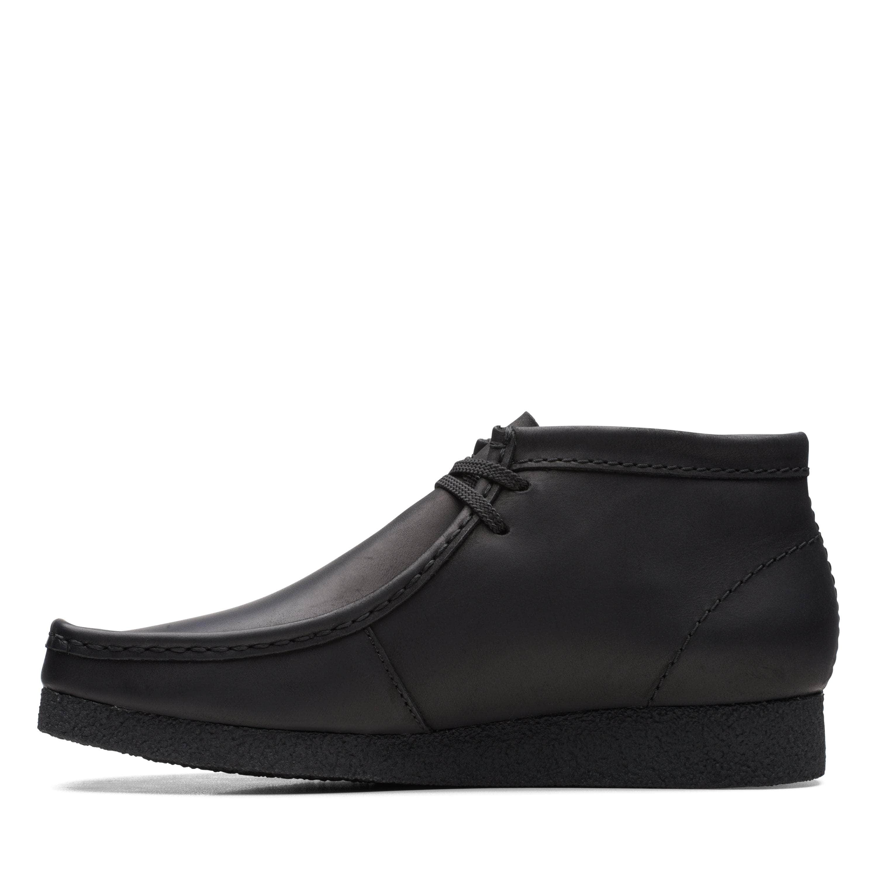 Clarks Wallabee black leather - Men's