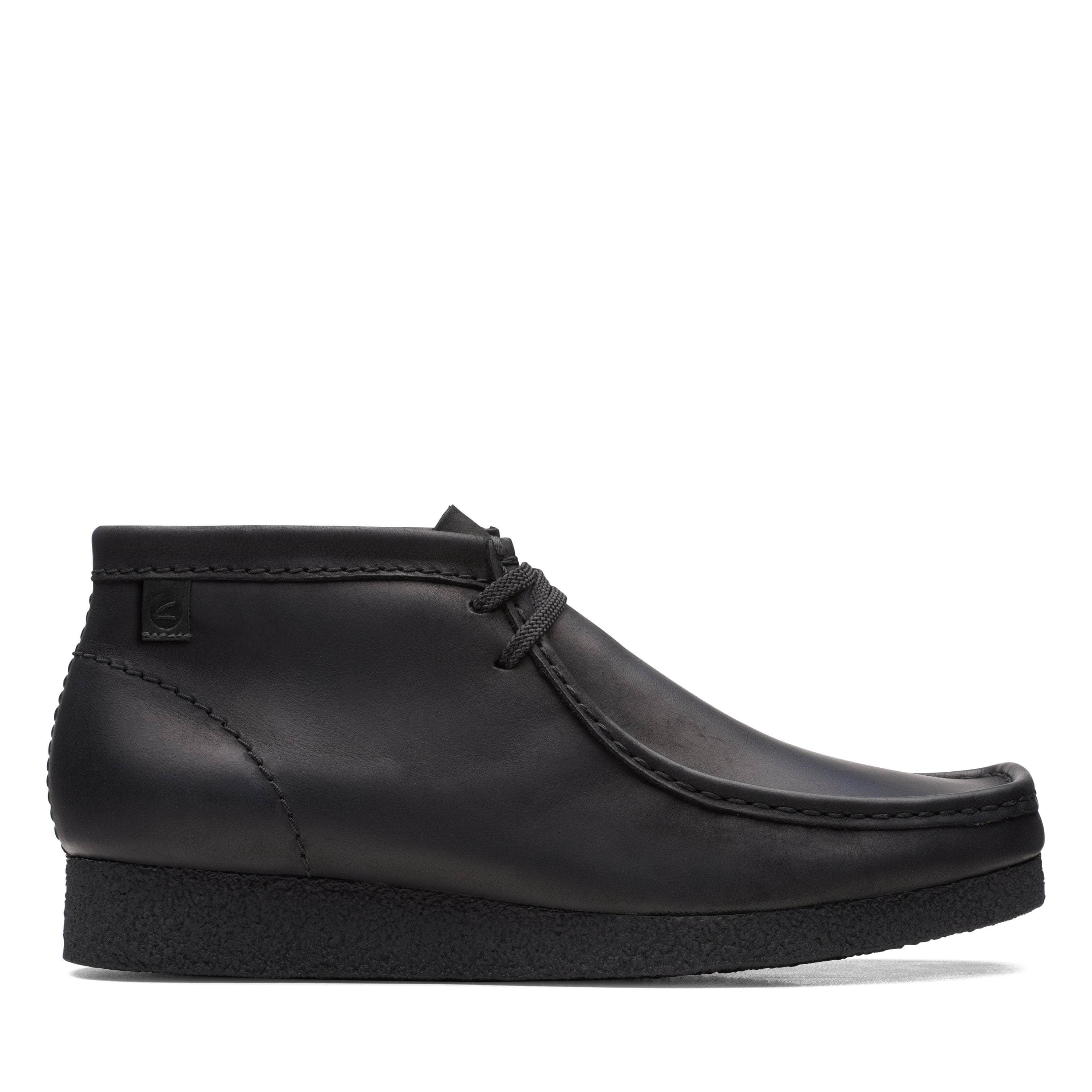 Clarks Wallabee black leather - Men's