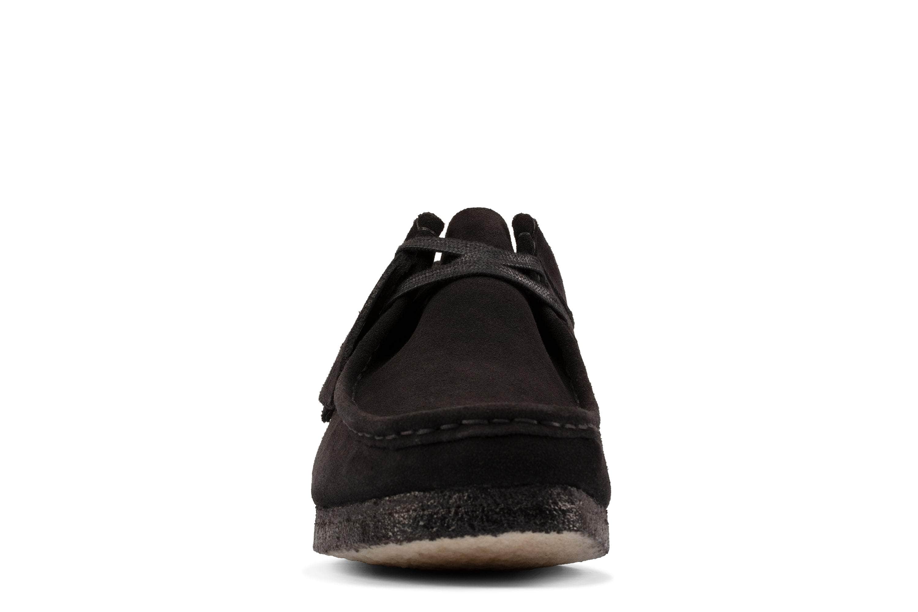 Clarks Wallabee Black Sde - Men's