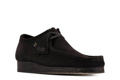Clarks Wallabee Black Sde - Men's