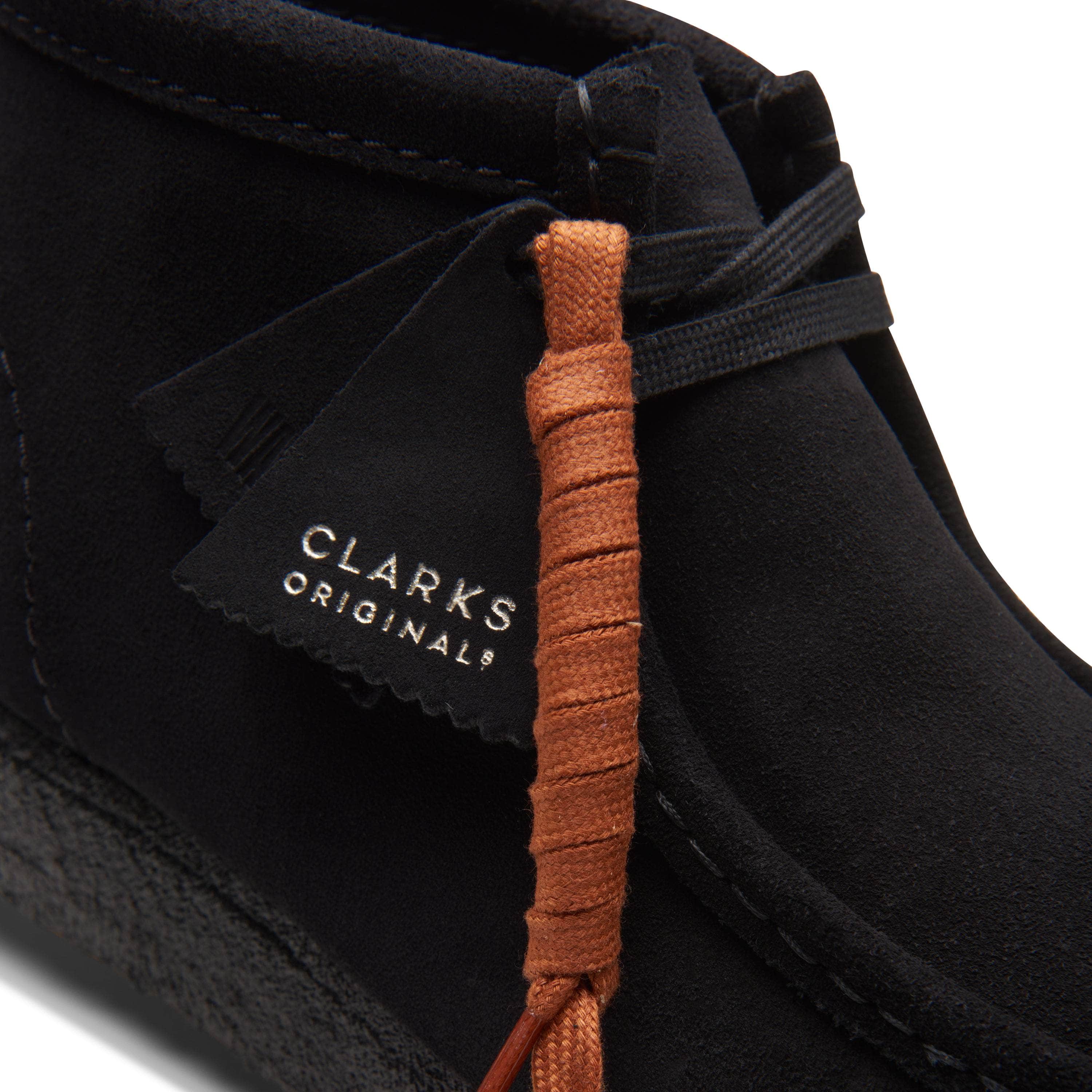 Clarks Wallabee Boot Black Sde - Men's