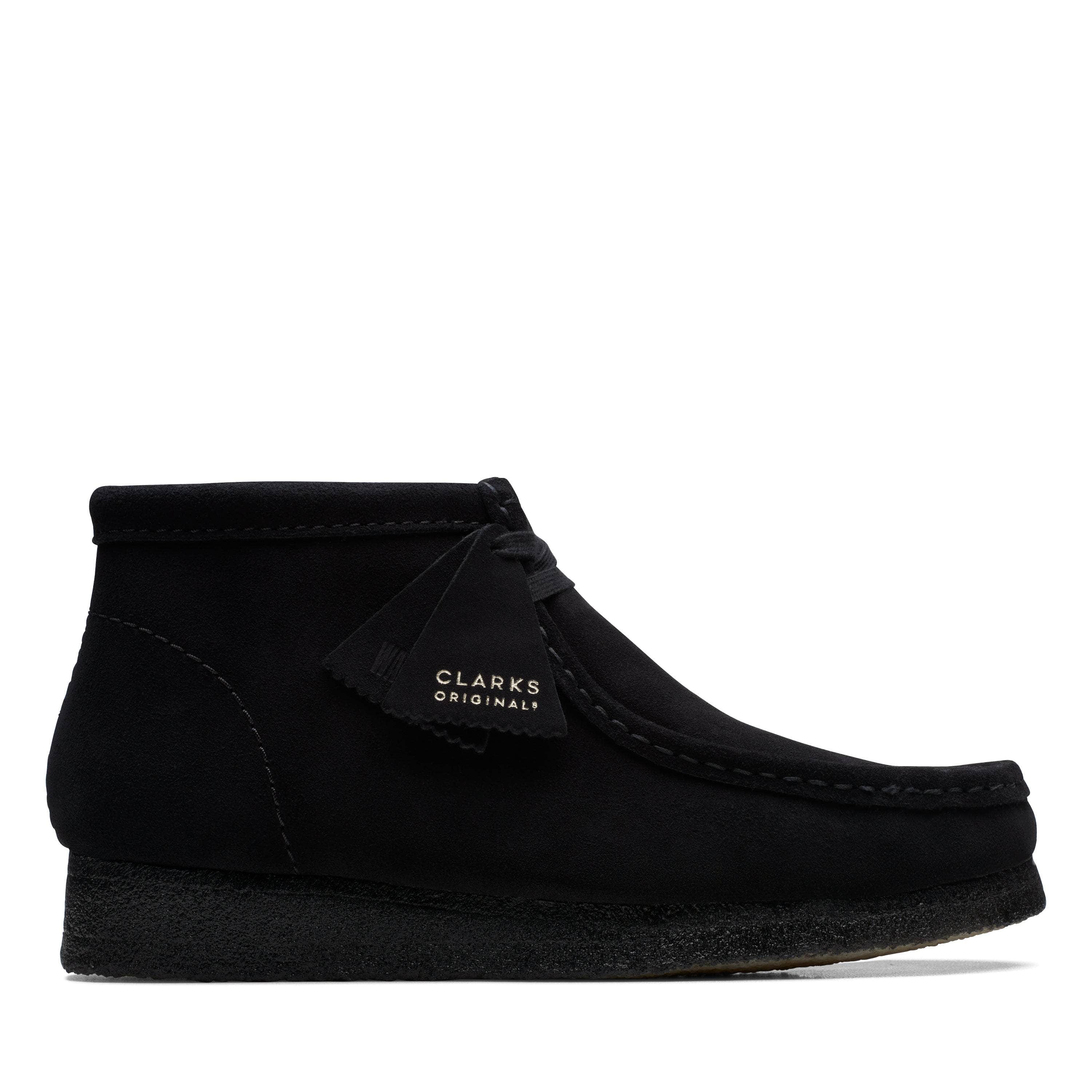Clarks Wallabee Boot Black Sde - Men's