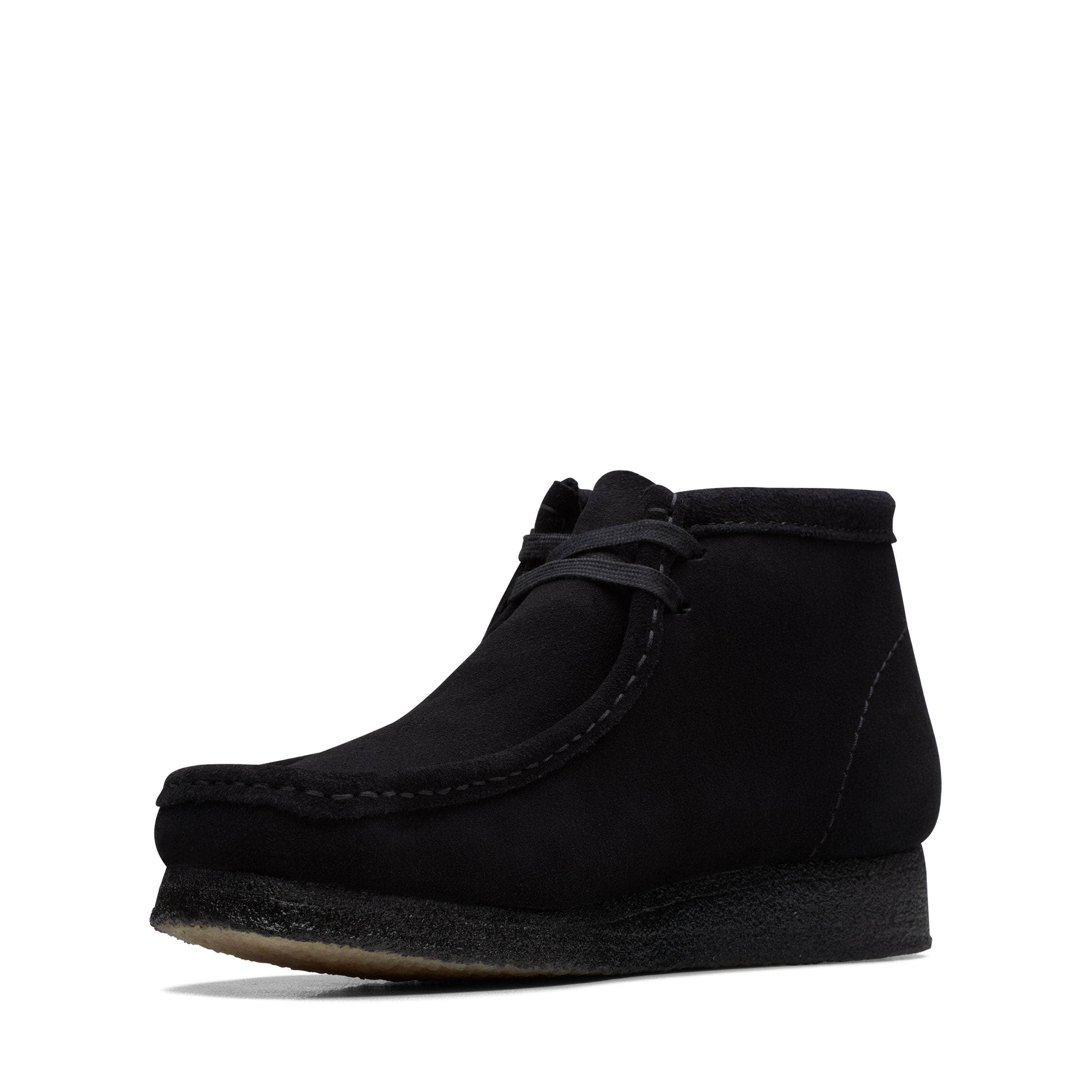 Clarks Wallabee Boot Black Sde - Men's