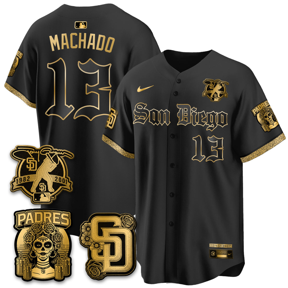 SD 2026 City Connect x Tony Gwynn Patch Vapor Premier Limited Jersey - All Stitched - V5