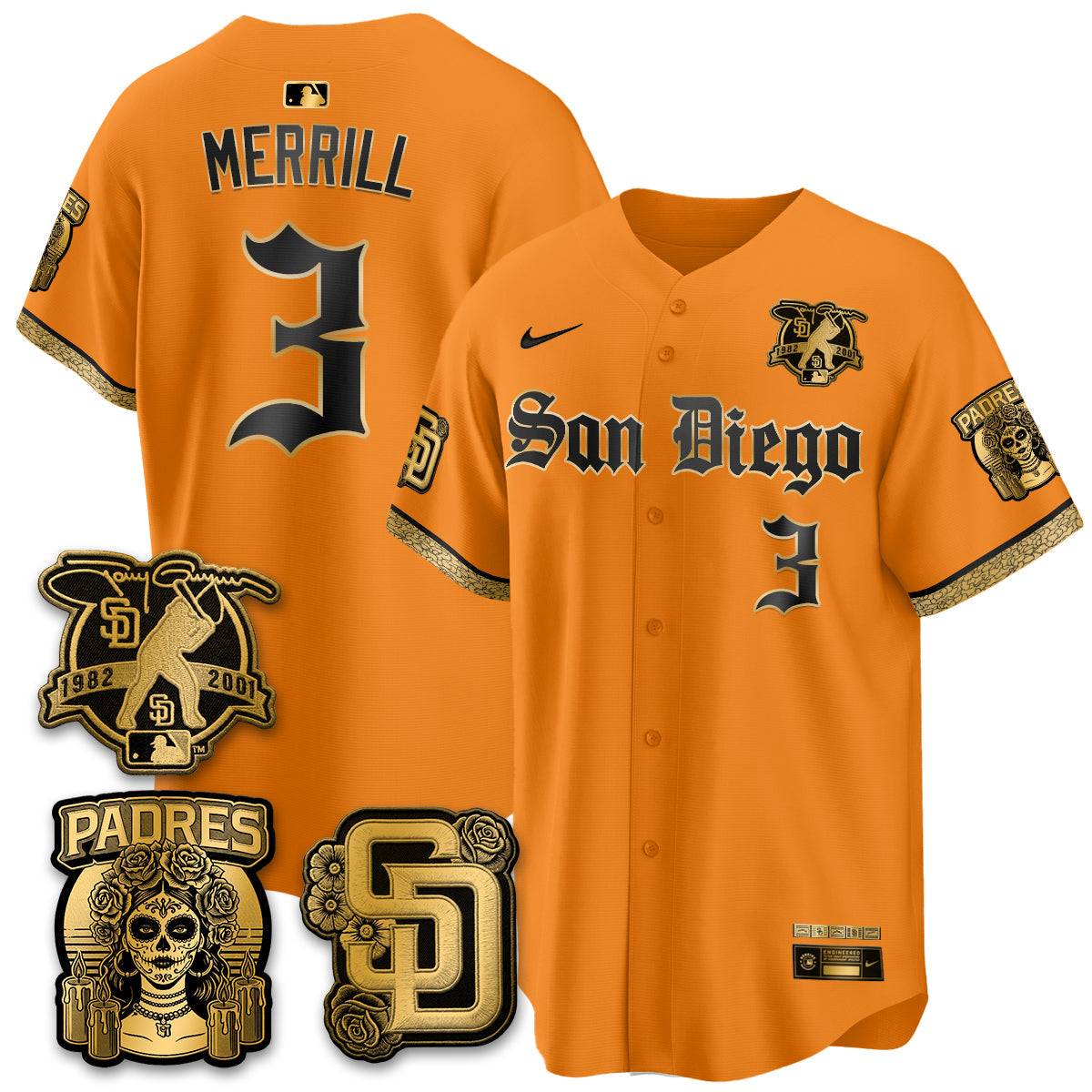 SD 2026 City Connect x Tony Gwynn Patch Vapor Premier Limited Jersey - All Stitched - V5