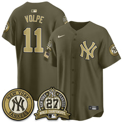 NYY New Era Olive 2026 Armed Forces Day Jersey -All Stitched