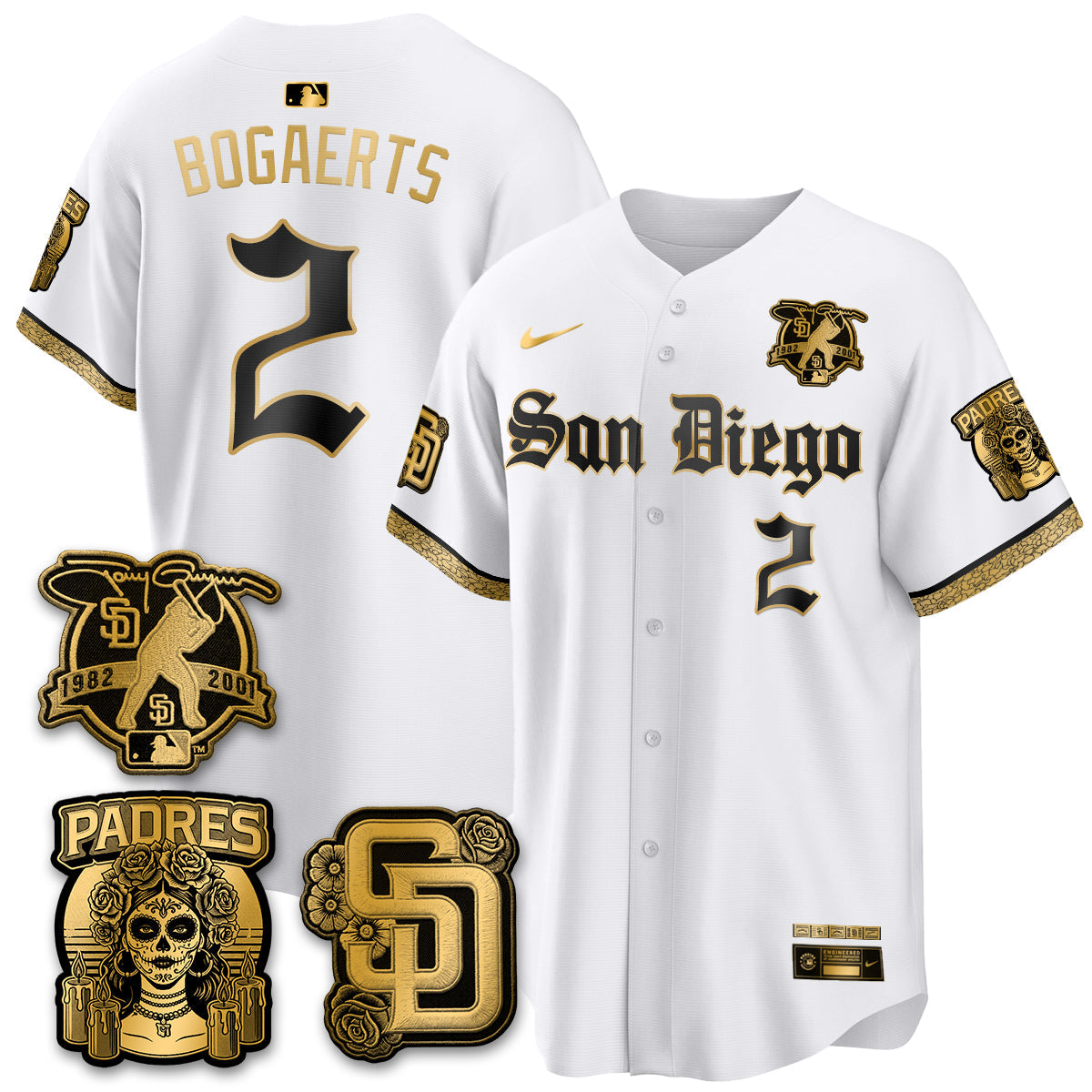 SD 2026 City Connect x Tony Gwynn Patch Vapor Premier Limited Jersey - All Stitched - V5