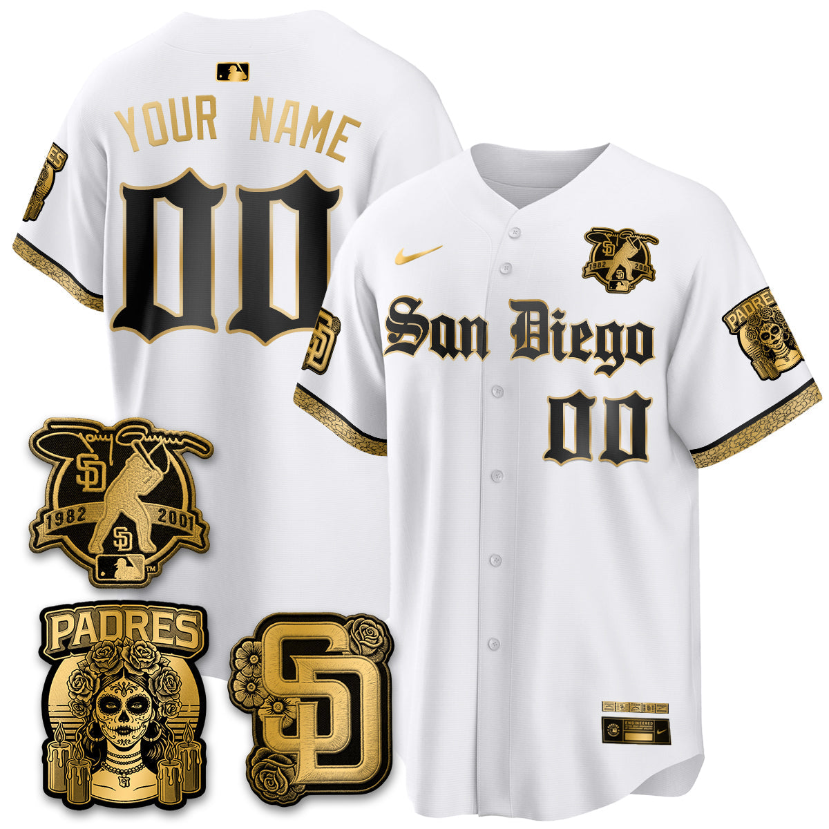 SD 2026 City Connect x Tony Gwynn Patch Vapor Premier Limited Custom Jersey - All Stitched V5