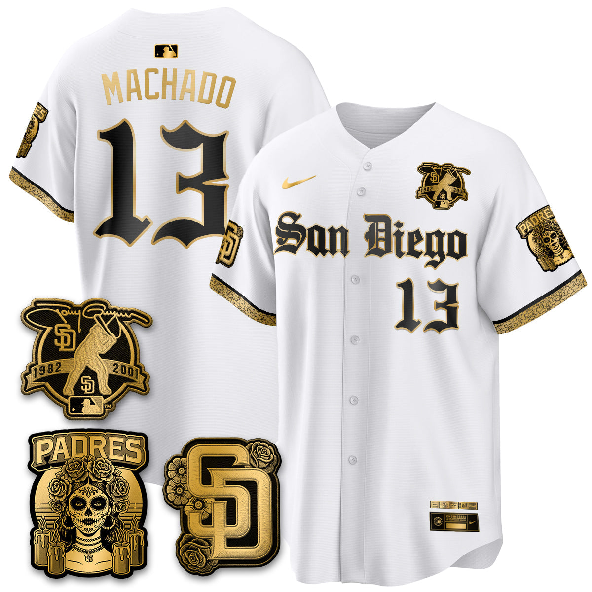 SD 2026 City Connect x Tony Gwynn Patch Vapor Premier Limited Jersey - All Stitched - V5