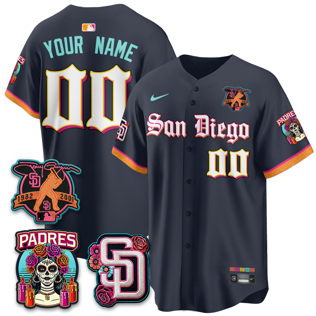 SD 2026 City Connect x Tony Gwynn Patch Vapor Premier Limited Custom Jersey - All Stitched V5