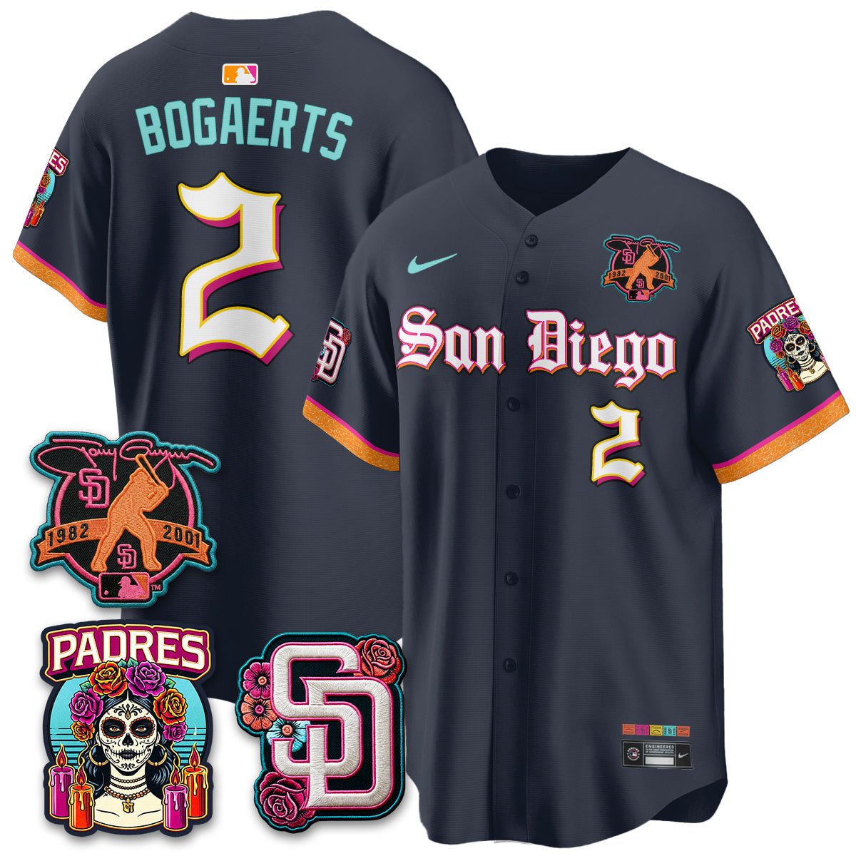 SD 2026 City Connect x Tony Gwynn Patch Vapor Premier Limited Jersey - All Stitched - V5