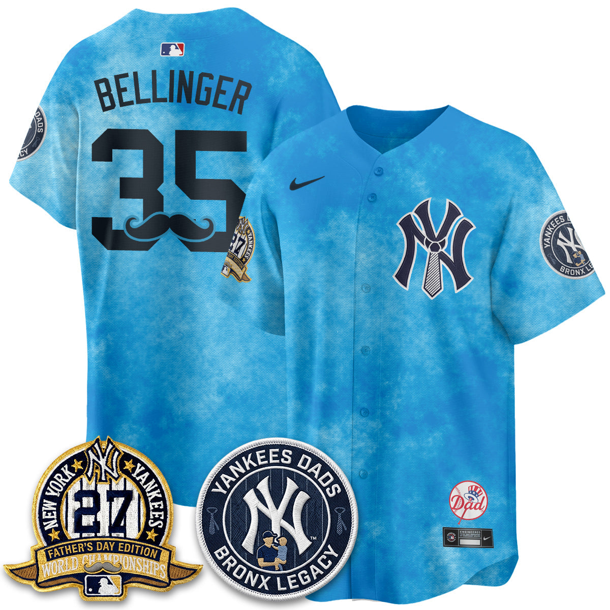 NYY Happy Father's Day 2026 Jersey - Stitched