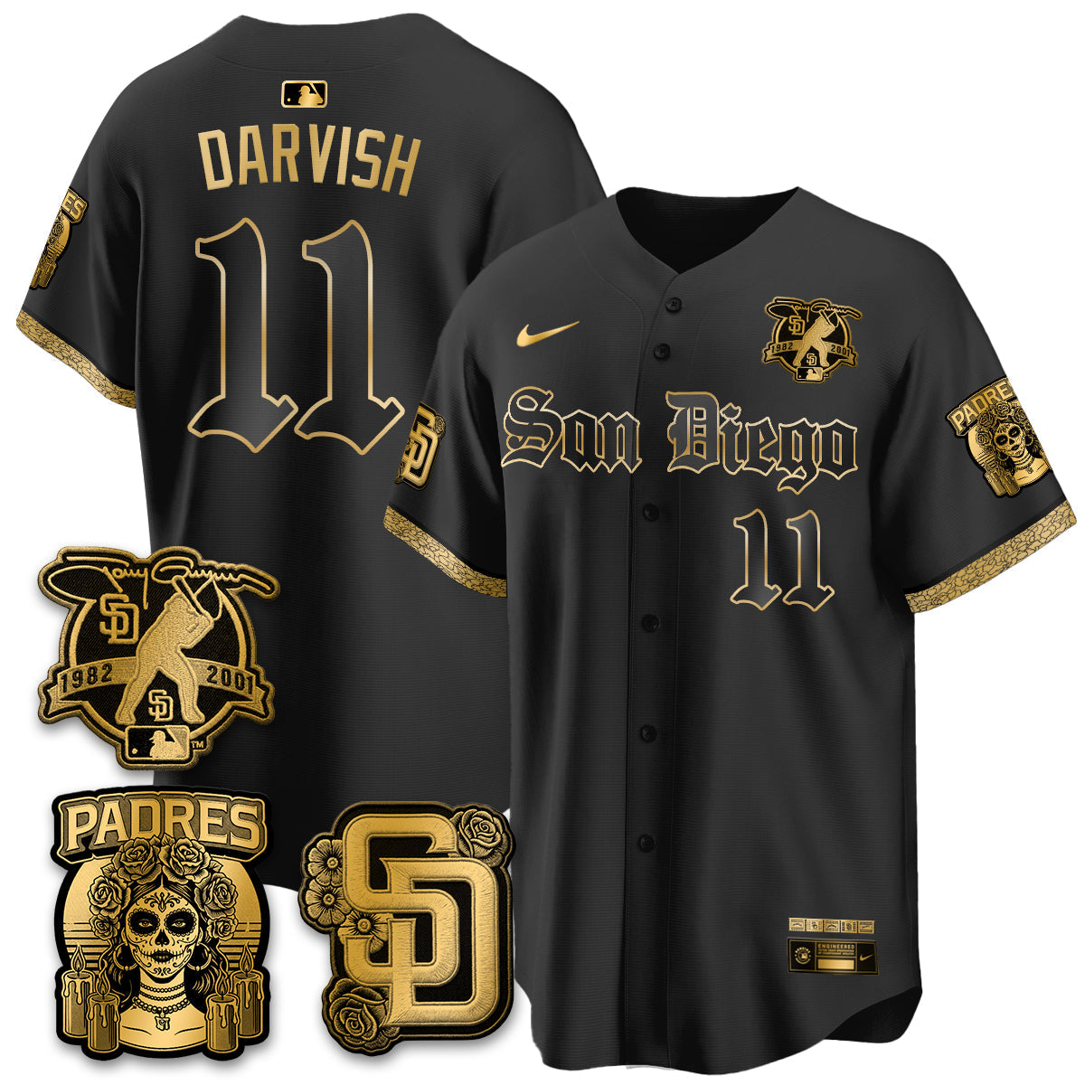 SD 2026 City Connect x Tony Gwynn Patch Vapor Premier Limited Jersey - All Stitched - V5