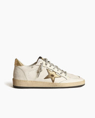 Women's Retro Court Gold Metallic Star Sneakers