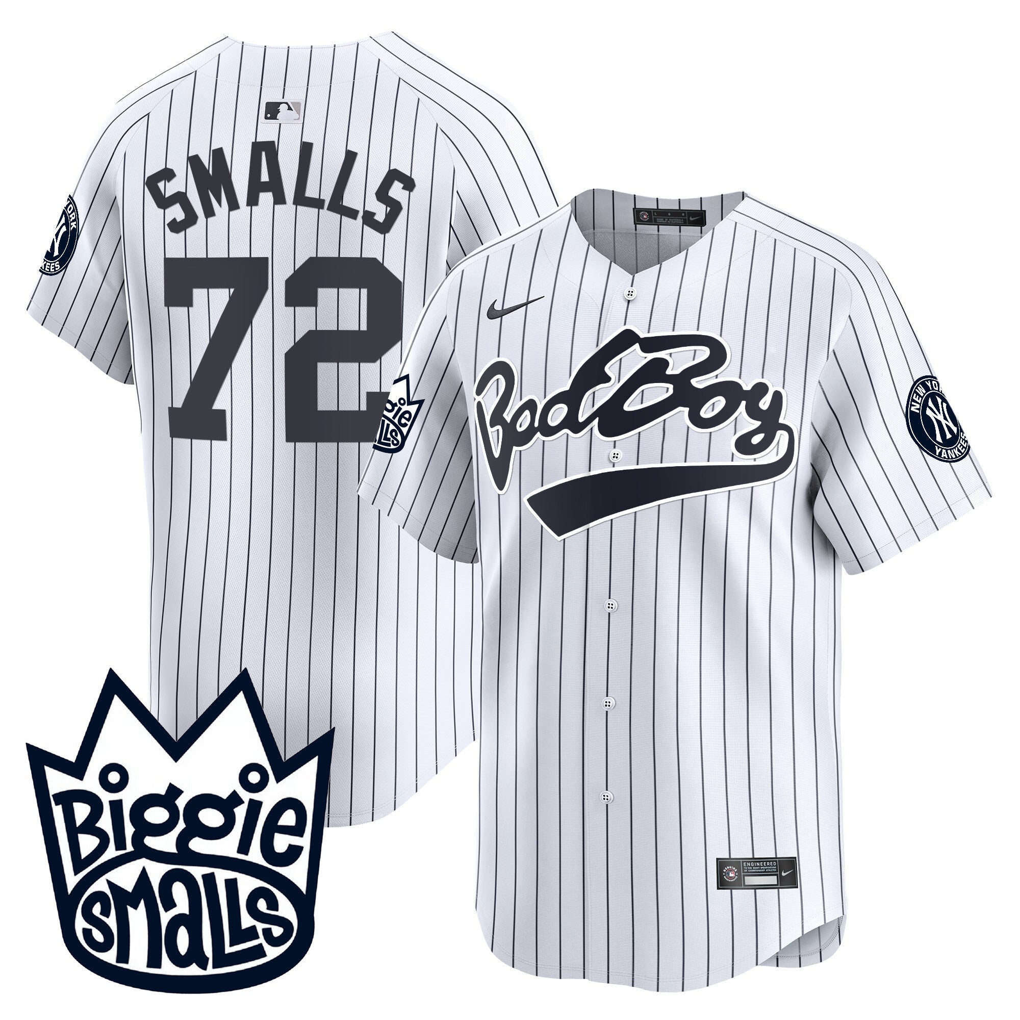 NYY Biggie Smalls Vapor Premier Limited Jersey - All Stitched