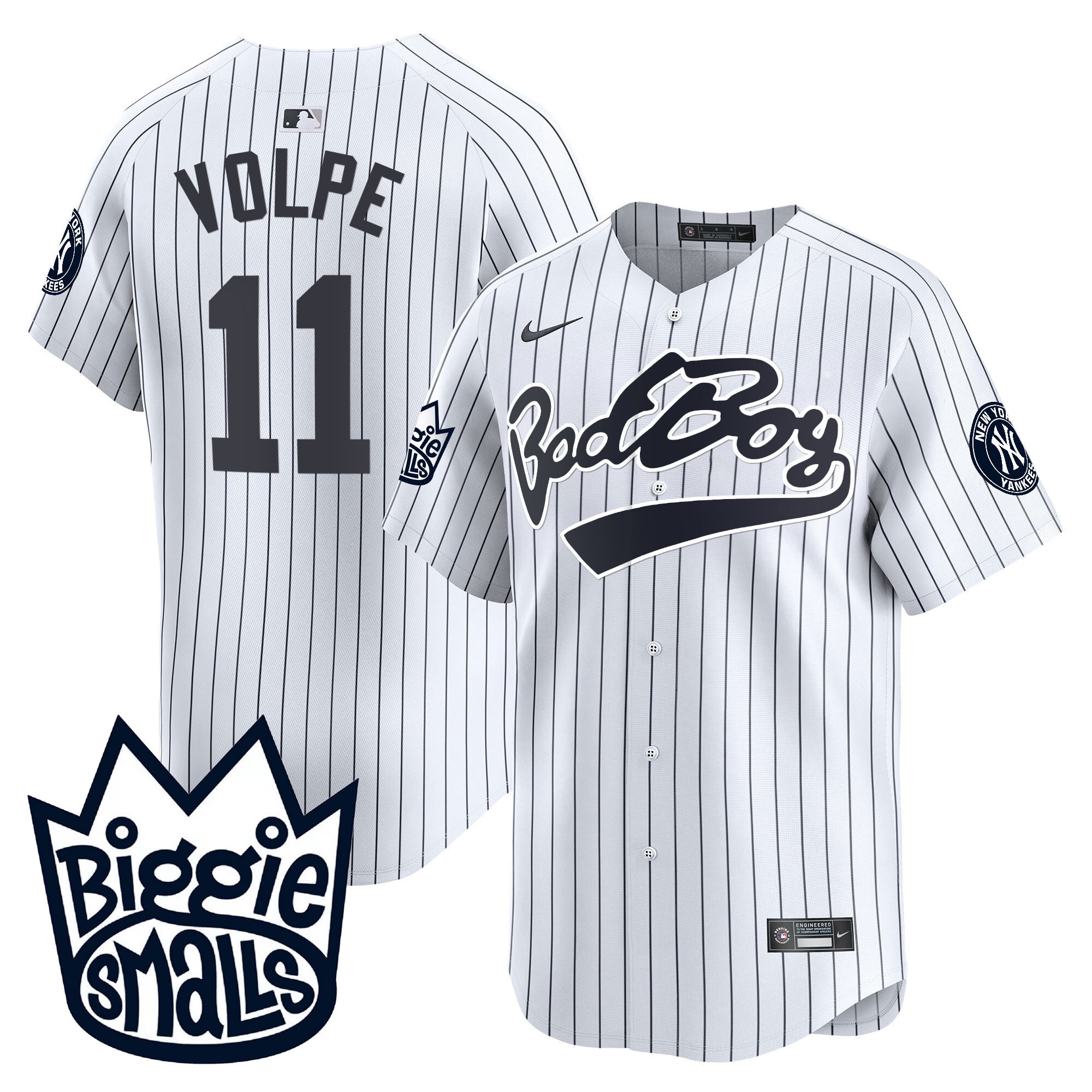 NYY Biggie Smalls Vapor Premier Limited Jersey - All Stitched